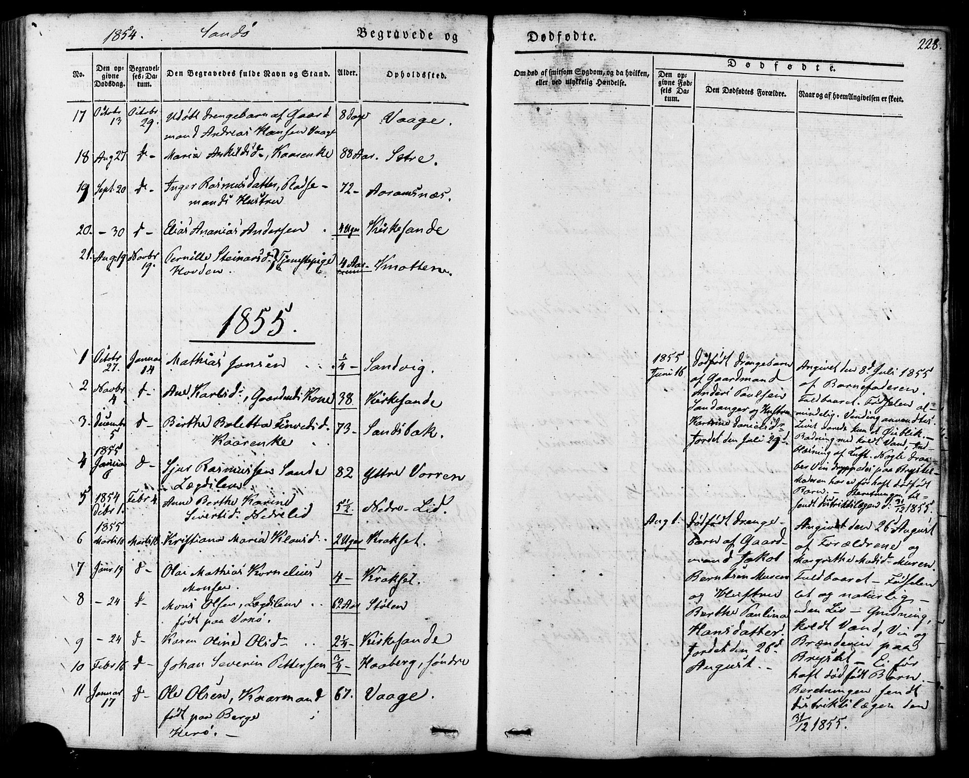 Ministerialprotokoller, klokkerbøker og fødselsregistre - Møre og Romsdal, AV/SAT-A-1454/503/L0034: Parish register (official) no. 503A02, 1841-1884, p. 228