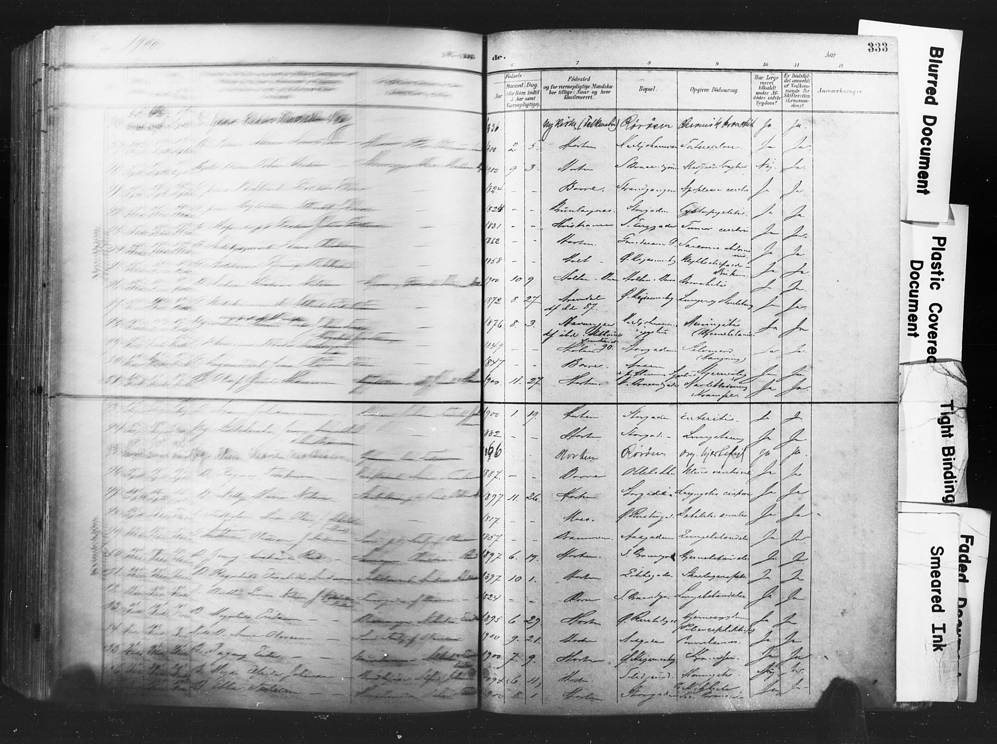 Horten kirkebøker, AV/SAKO-A-348/F/Fa/L0005: Parish register (official) no. 5, 1896-1904, p. 333