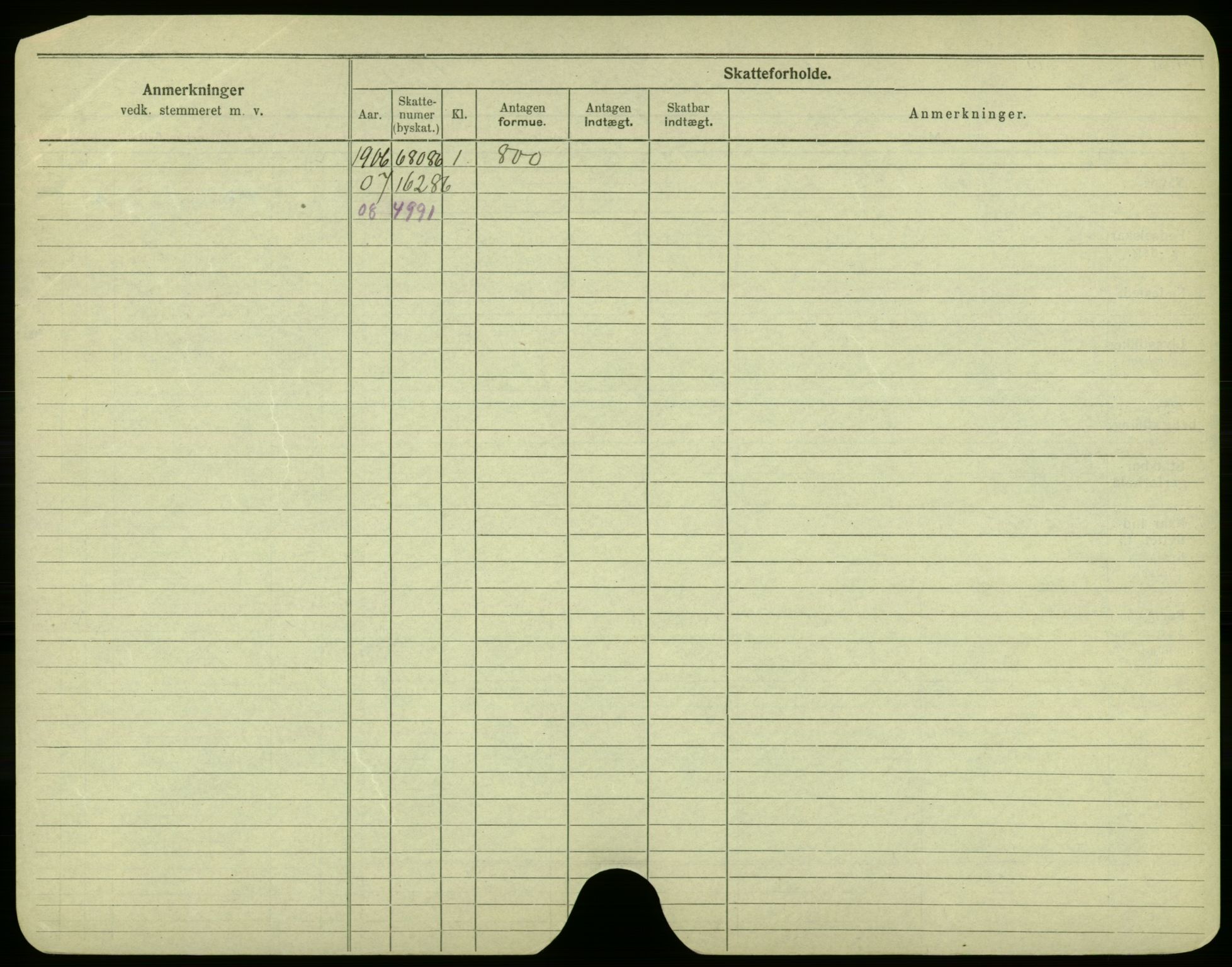 Oslo folkeregister, Registerkort, AV/SAO-A-11715/F/Fa/Fac/L0005: Menn, 1906-1914, p. 1023b