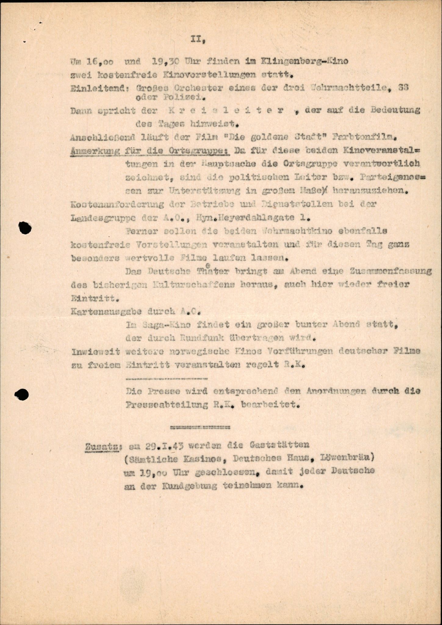 Forsvarets Overkommando. 2 kontor. Arkiv 11.4. Spredte tyske arkivsaker, AV/RA-RAFA-7031/D/Dar/Darb/L0015: Reichskommissariat - NSDAP in Norwegen, 1938-1945, p. 33