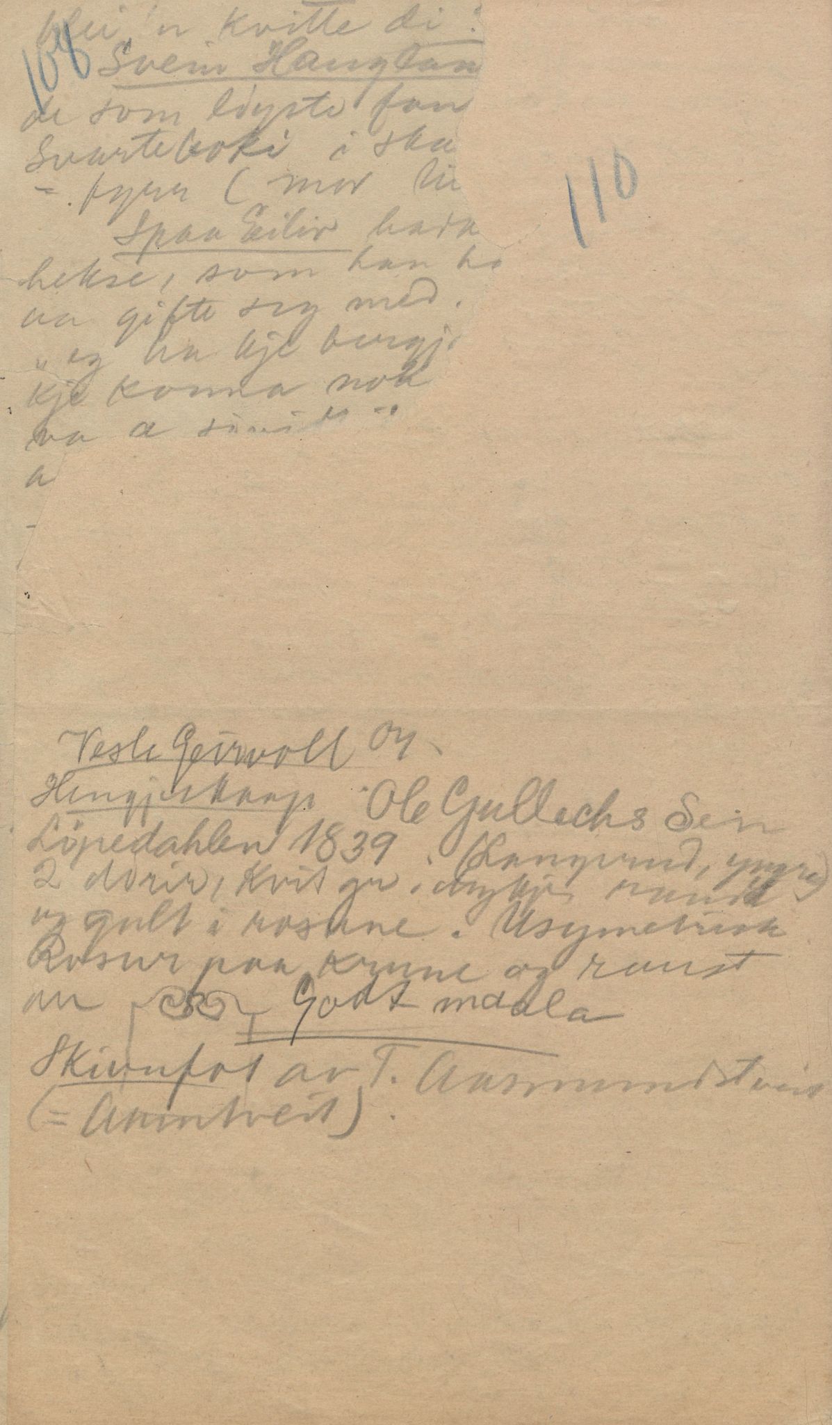 Rikard Berge, TEMU/TGM-A-1003/F/L0004/0047: 101-159 / 150 Brunkeberg, Kviteseid o.a. Ætteliste for Aslak Høgetveit, 1910-1950, p. 110