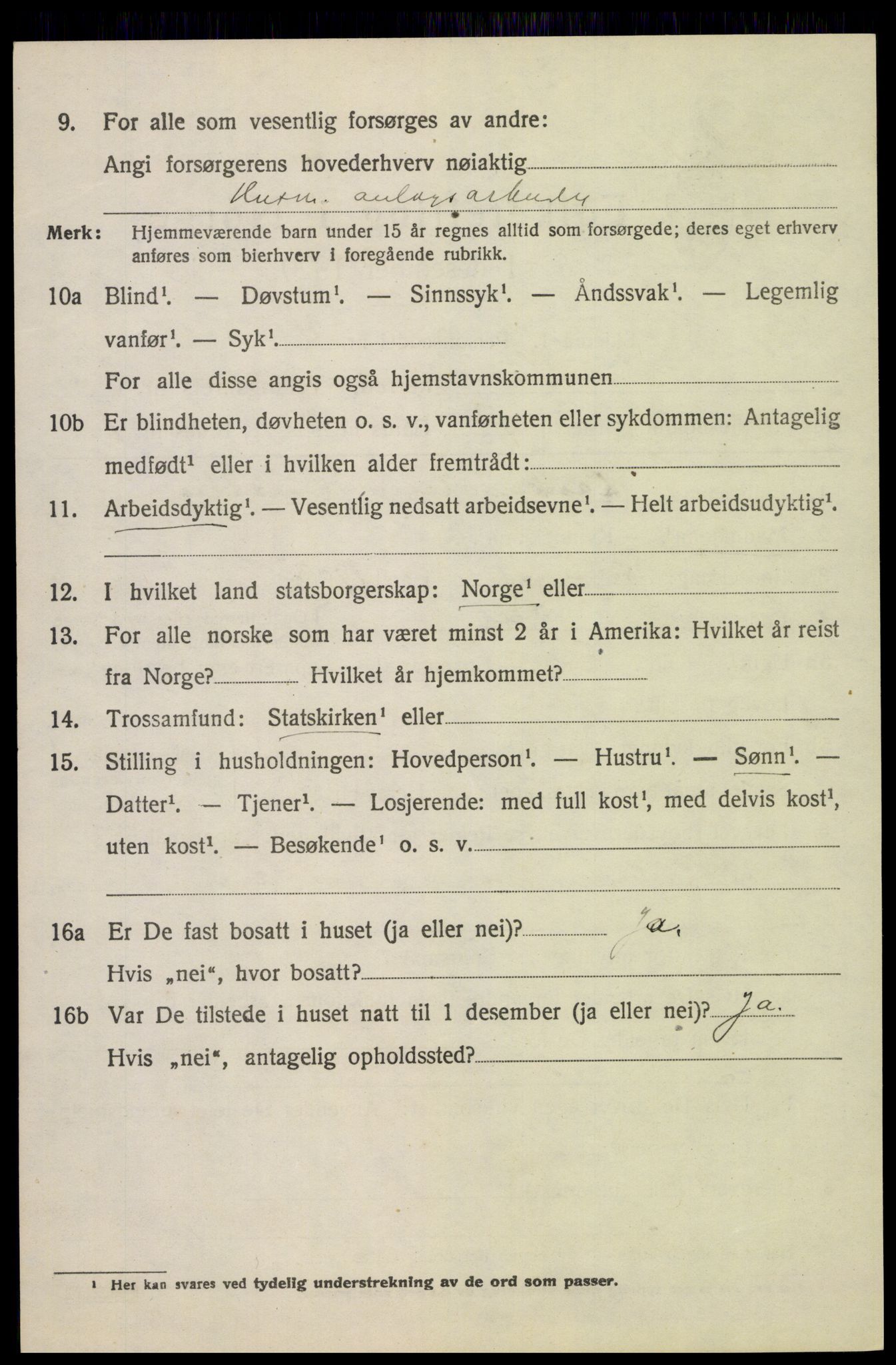 SAH, 1920 census for Sel, 1920, p. 3105