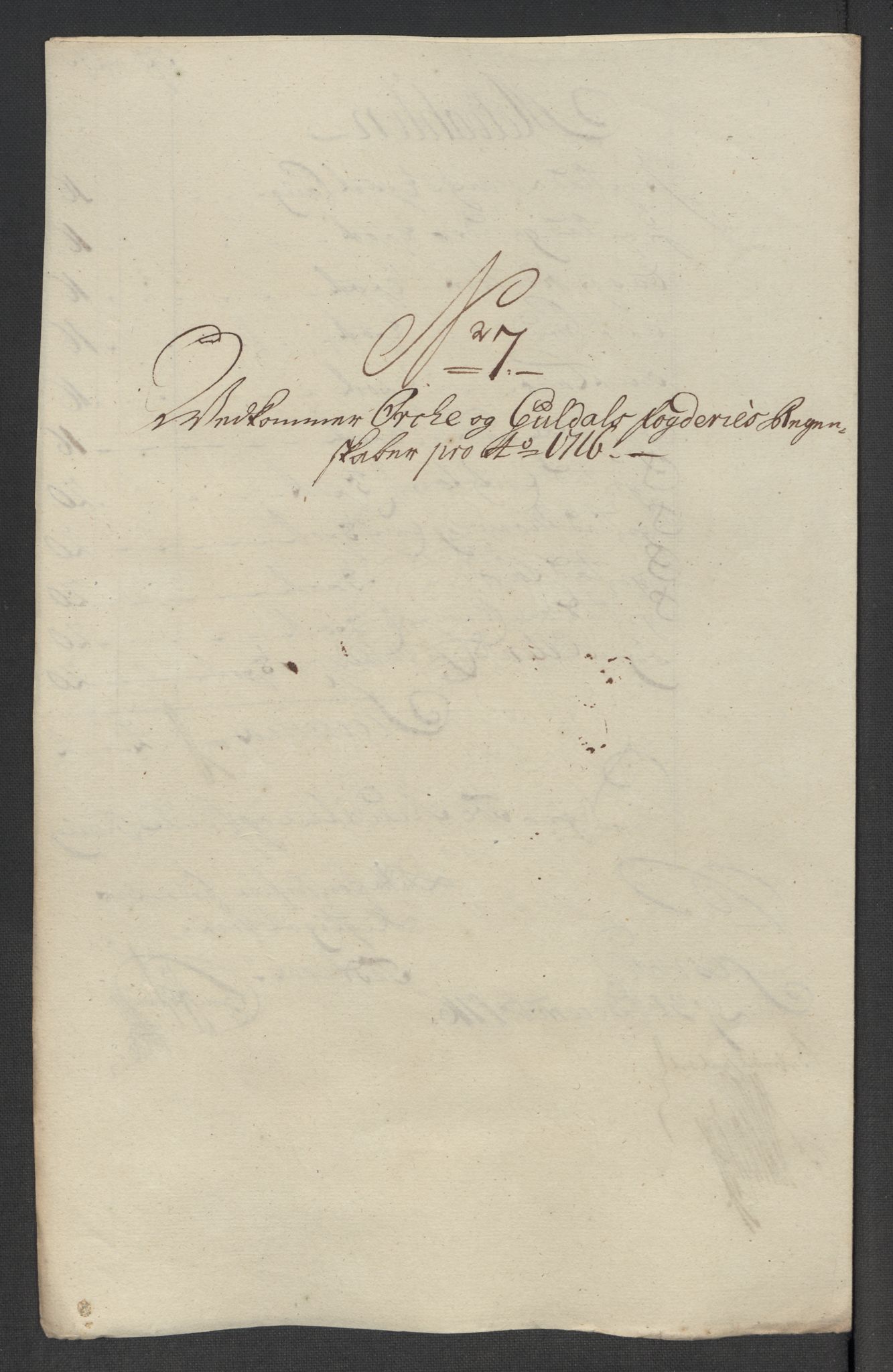 Rentekammeret inntil 1814, Reviderte regnskaper, Fogderegnskap, AV/RA-EA-4092/R60/L3967: Fogderegnskap Orkdal og Gauldal, 1716, p. 143