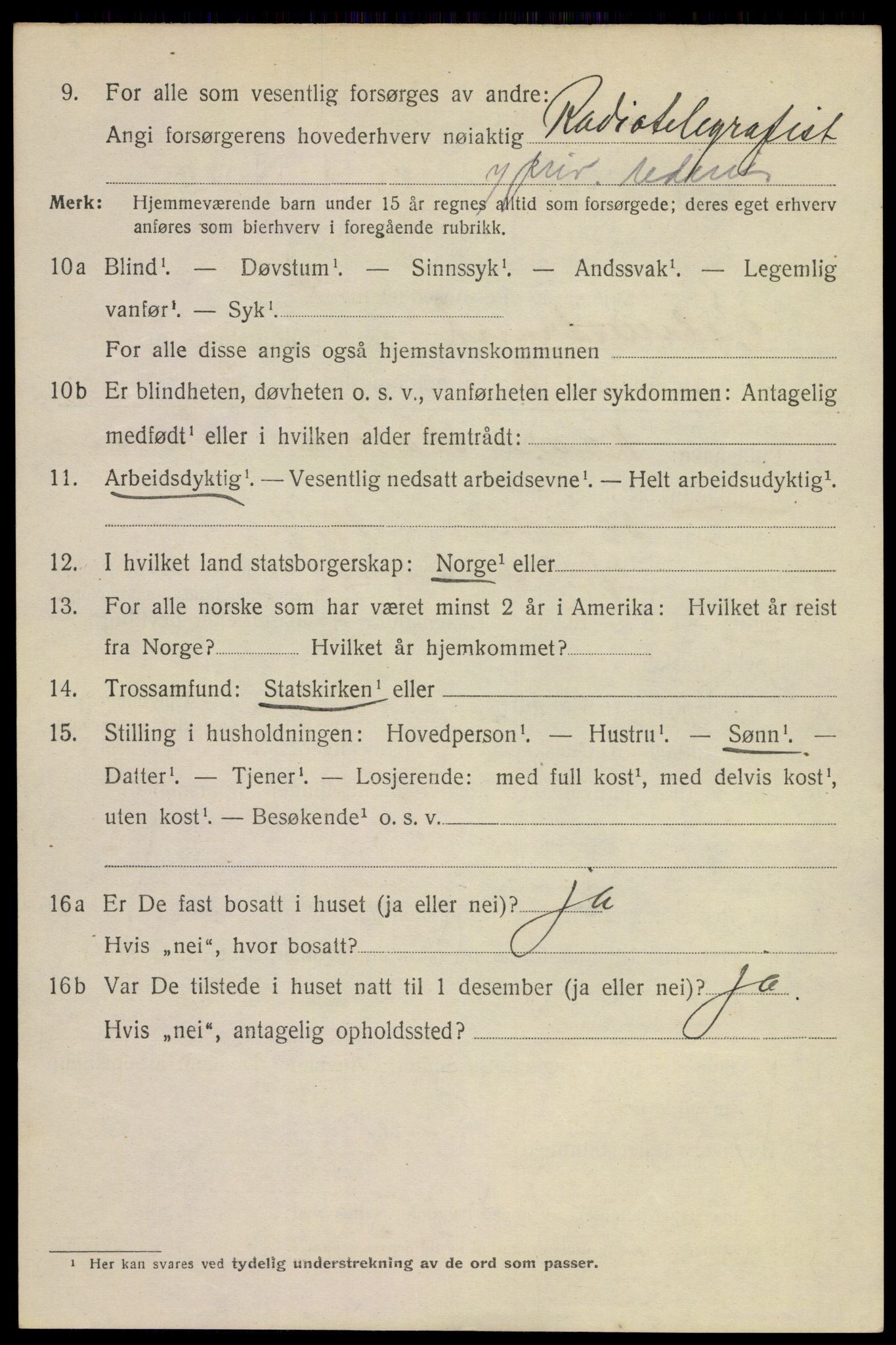 SAKO, 1920 census for Holmestrand, 1920, p. 2555