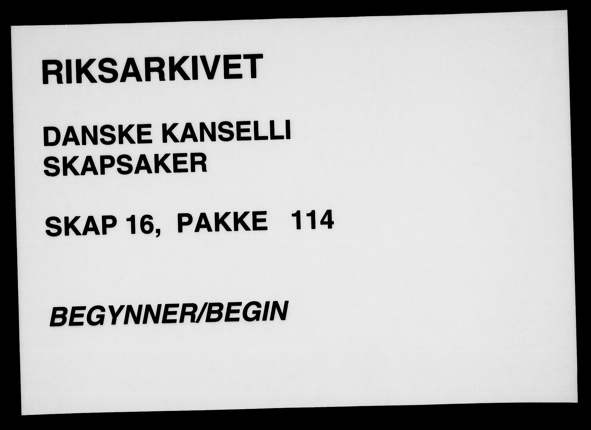 Danske Kanselli, Skapsaker, RA/EA-4061/F/L0132: Skap 16, pakke 102-119, 1591-1810, p. 326