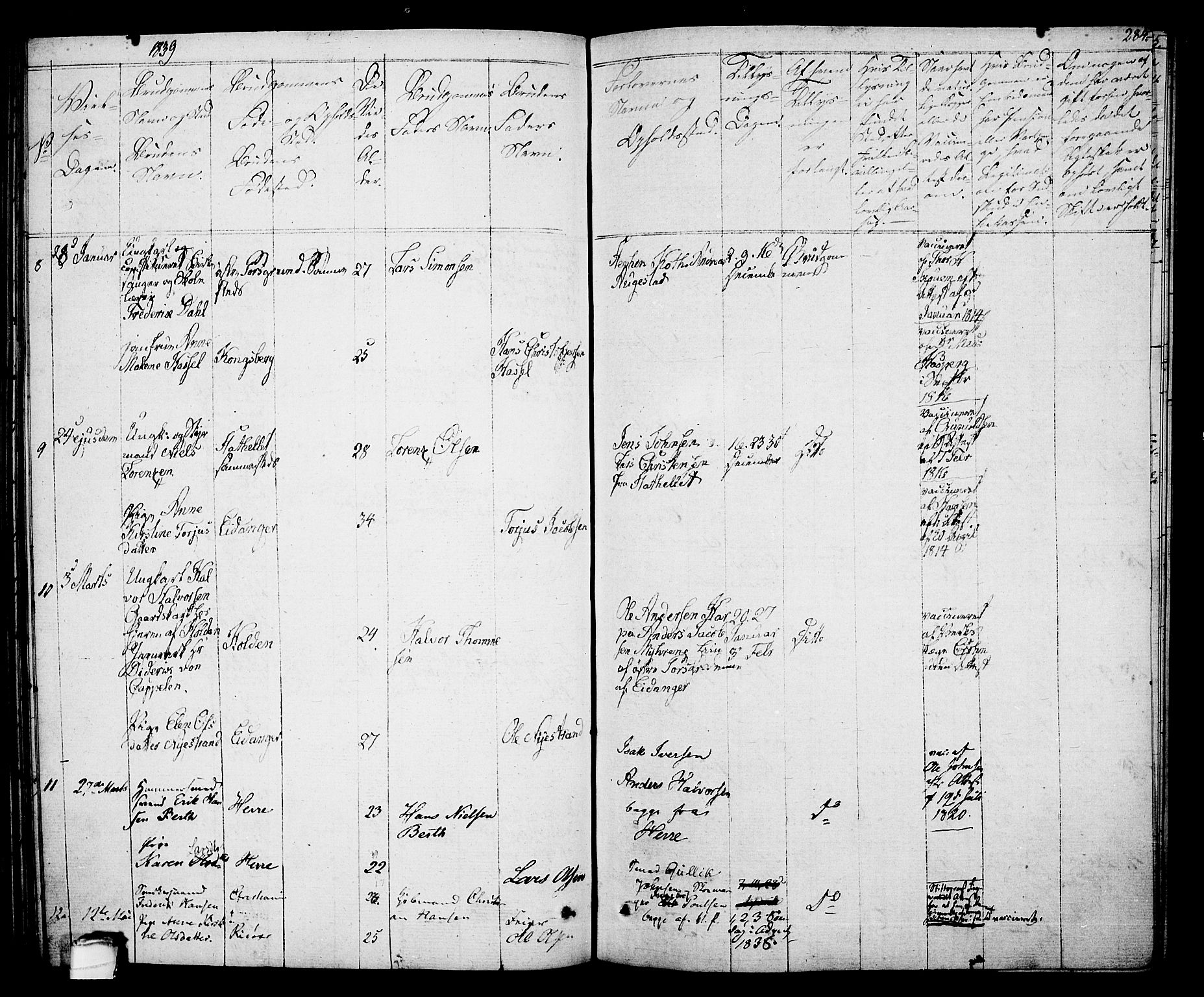 Porsgrunn kirkebøker , SAKO/A-104/F/Fa/L0005: Parish register (official) no. 5, 1828-1840, p. 284