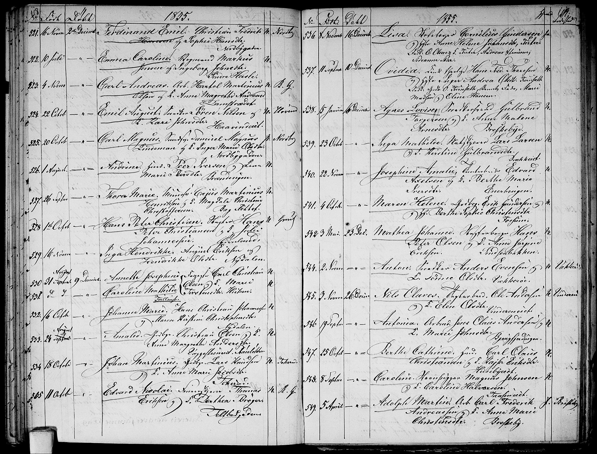 Aker prestekontor kirkebøker, AV/SAO-A-10861/G/L0010: Parish register (copy) no. 10, 1852-1859, p. 118-119