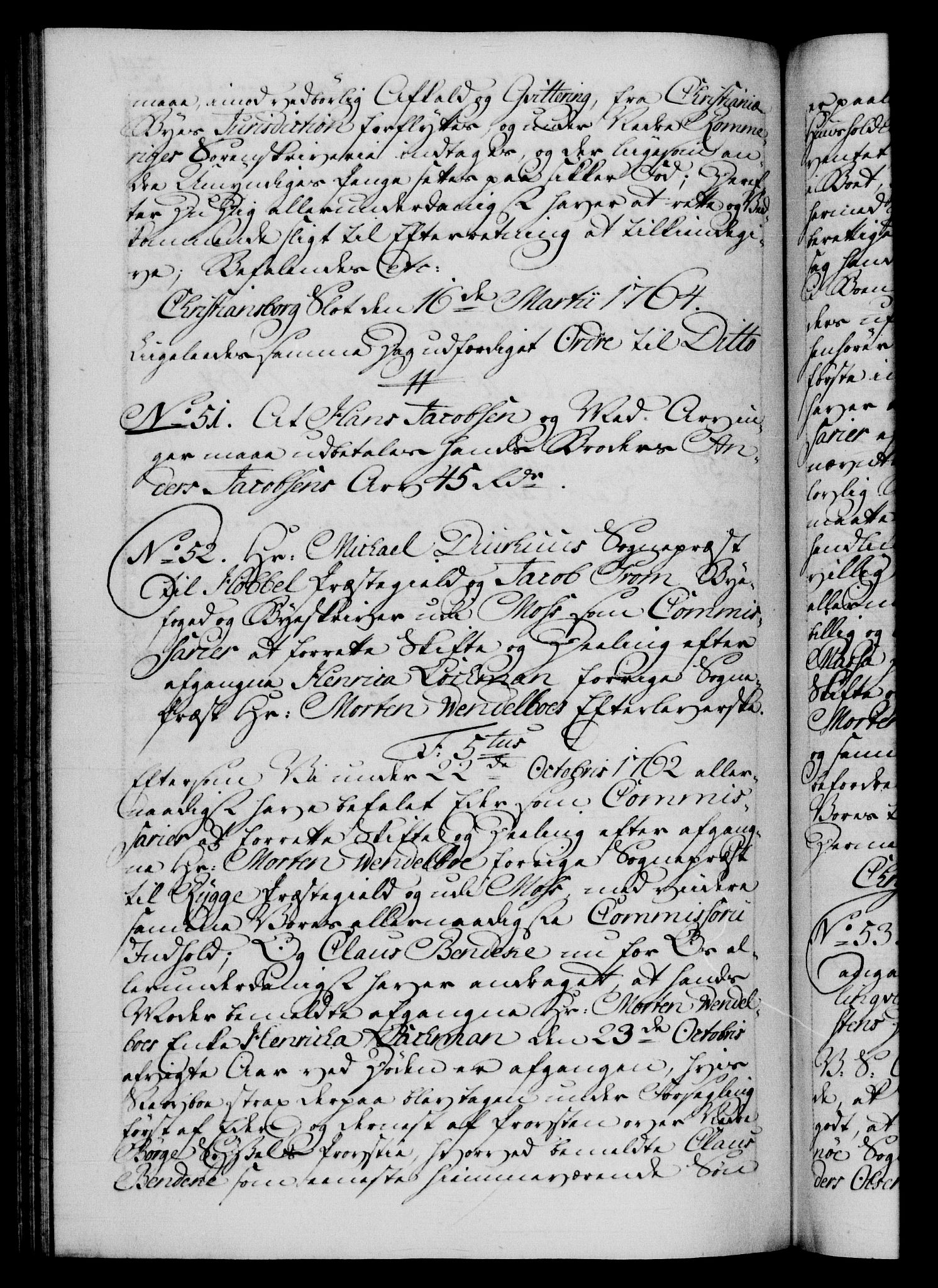 Danske Kanselli 1572-1799, RA/EA-3023/F/Fc/Fca/Fcab/L0037: Norske tegnelser, 1762-1766, p. 341b