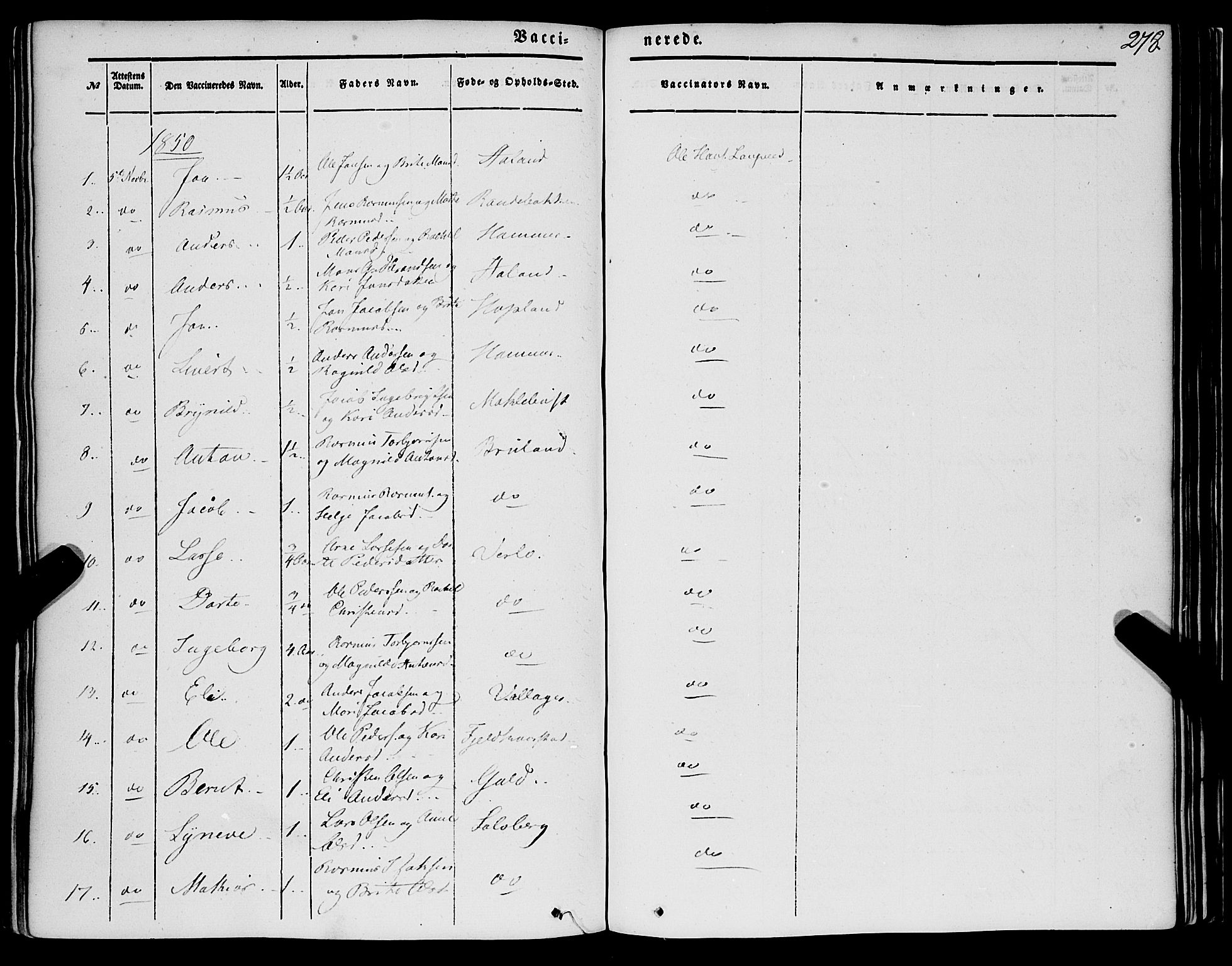 Innvik sokneprestembete, AV/SAB-A-80501: Parish register (official) no. A 5, 1847-1865, p. 278