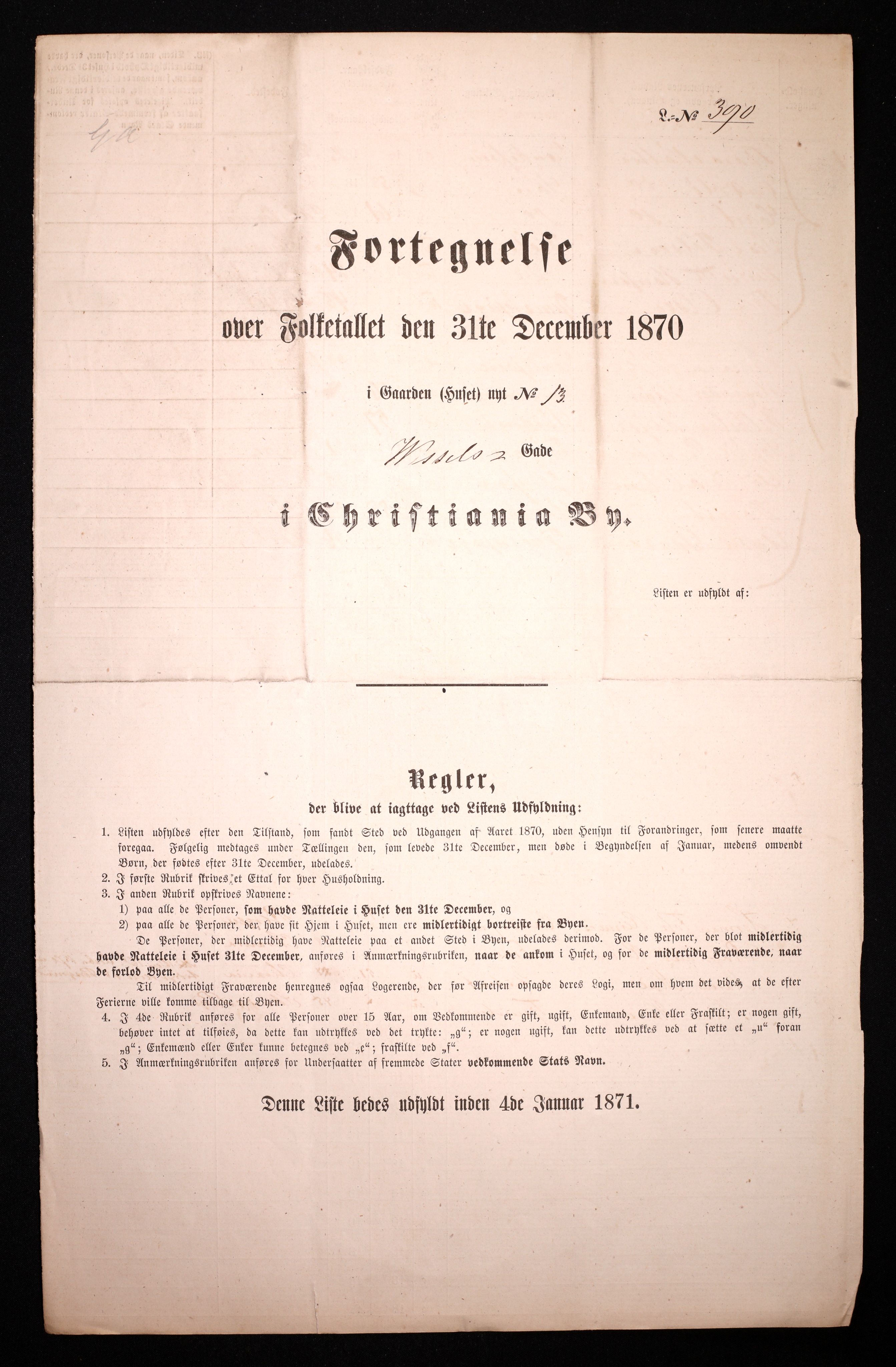 RA, 1870 census for 0301 Kristiania, 1870, p. 4652