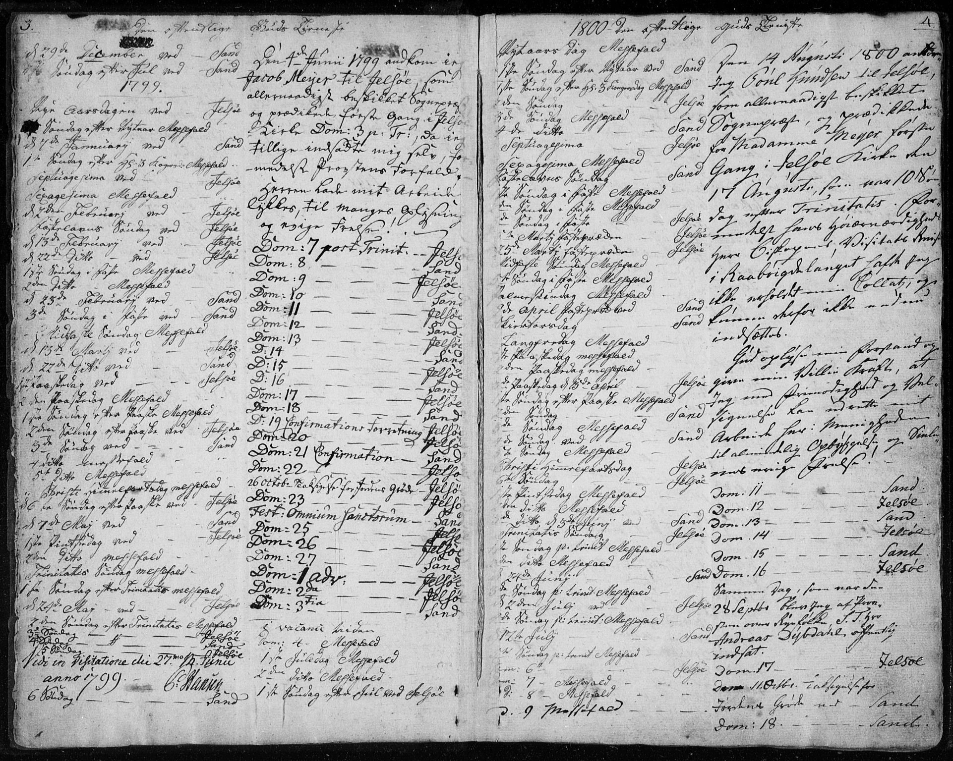 Jelsa sokneprestkontor, SAST/A-101842/01/IV: Parish register (official) no. A 4, 1796-1816, p. 3-4