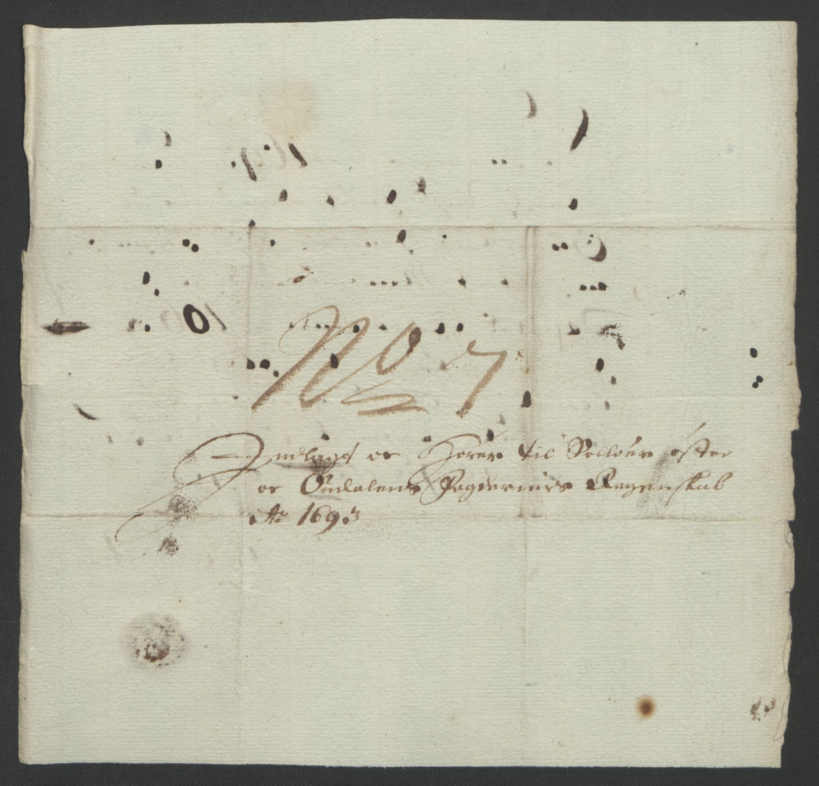 Rentekammeret inntil 1814, Reviderte regnskaper, Fogderegnskap, AV/RA-EA-4092/R13/L0831: Fogderegnskap Solør, Odal og Østerdal, 1693, p. 272