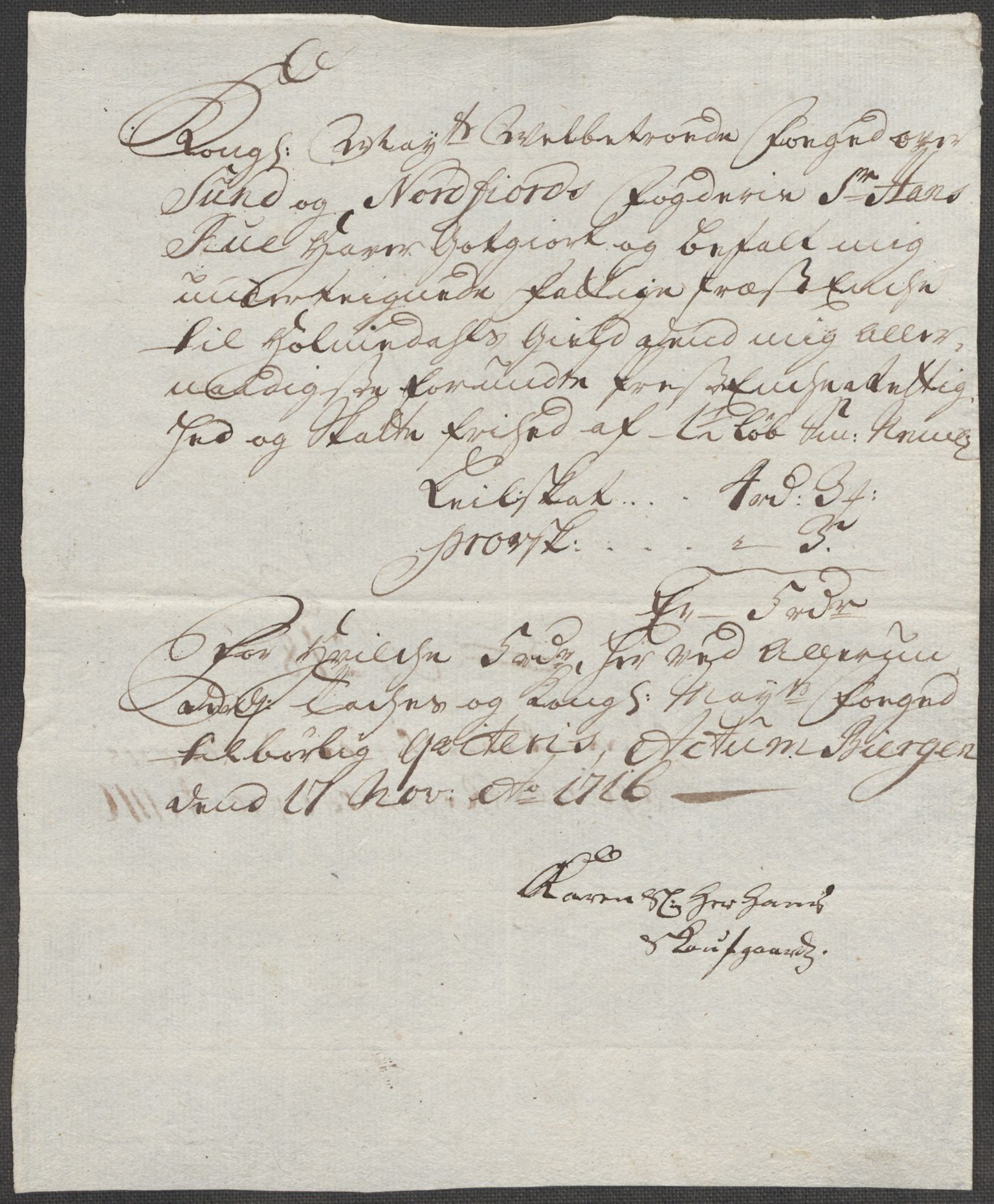 Rentekammeret inntil 1814, Reviderte regnskaper, Fogderegnskap, AV/RA-EA-4092/R53/L3440: Fogderegnskap Sunn- og Nordfjord, 1716, p. 107