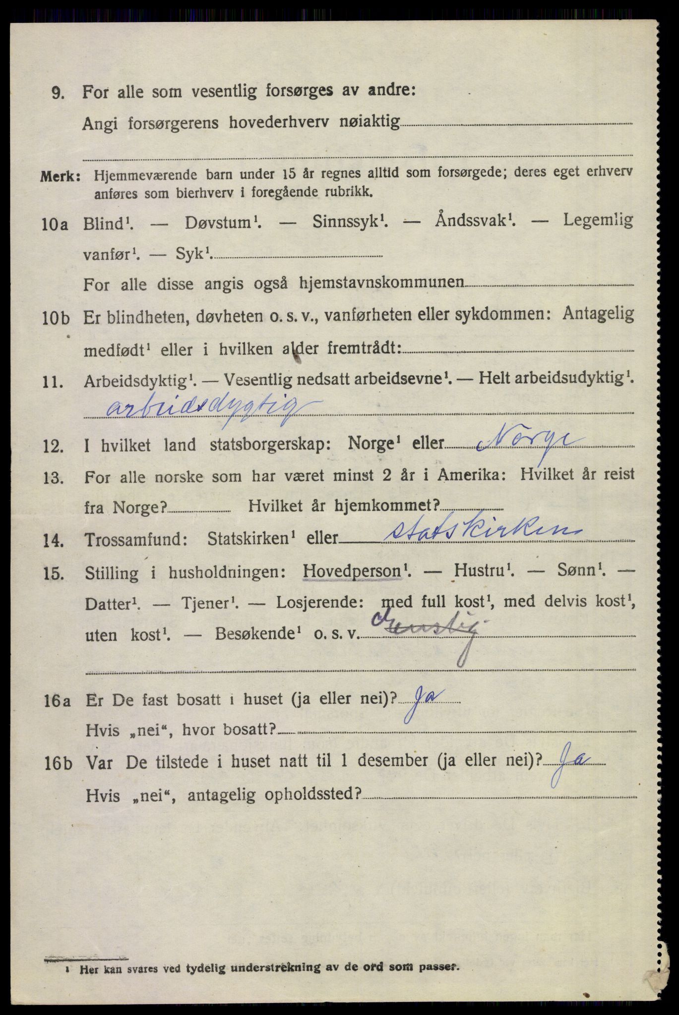SAKO, 1920 census for Sem, 1920, p. 12940