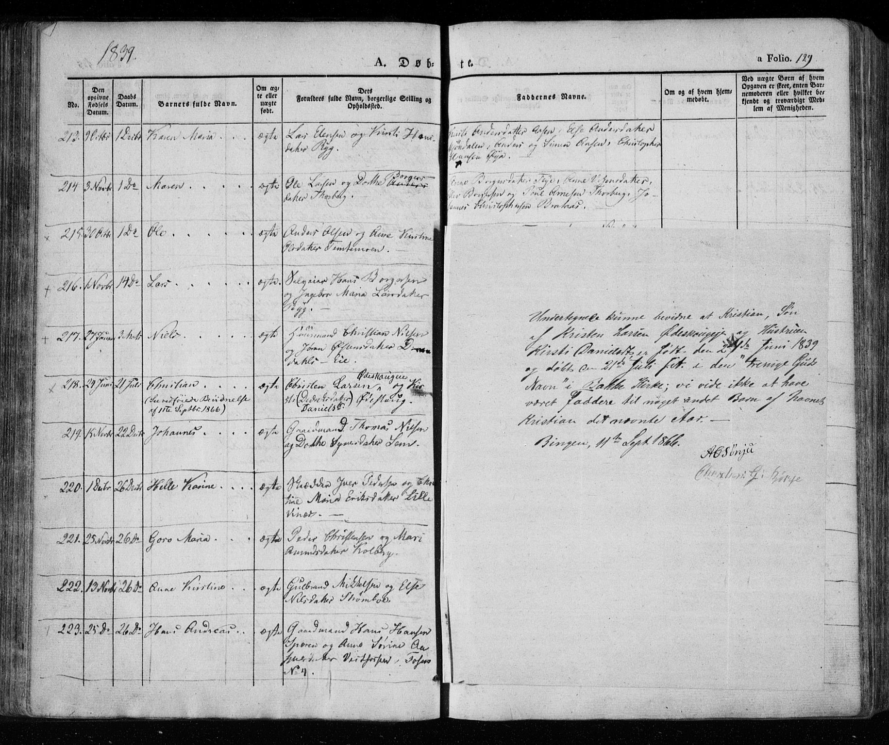 Eiker kirkebøker, SAKO/A-4/F/Fa/L0013a: Parish register (official) no. I 13A, 1832-1845