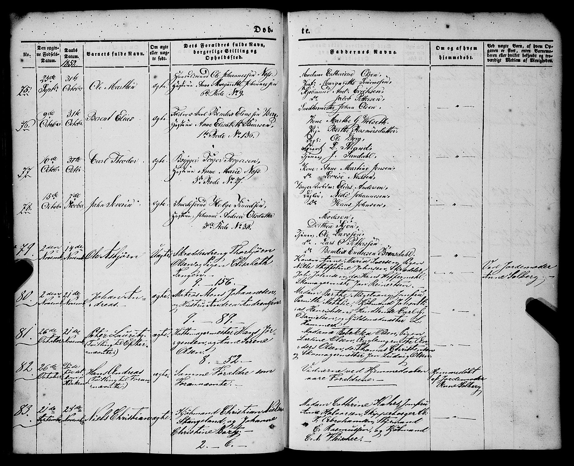 Nykirken Sokneprestembete, AV/SAB-A-77101/H/Haa/L0014: Parish register (official) no. B 1, 1844-1858, p. 78