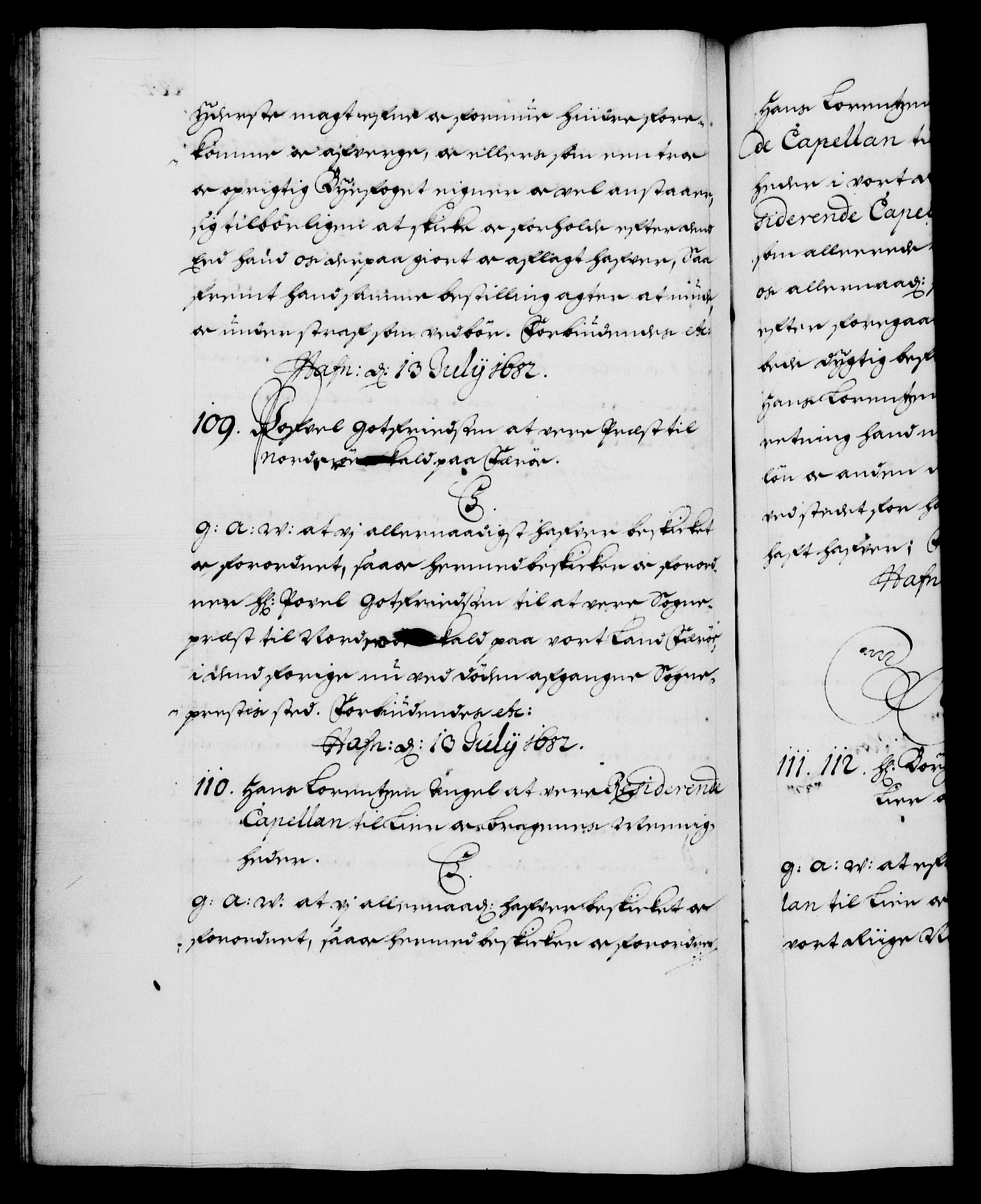 Danske Kanselli 1572-1799, RA/EA-3023/F/Fc/Fca/Fcaa/L0013: Norske registre (mikrofilm), 1681-1684, p. 224b