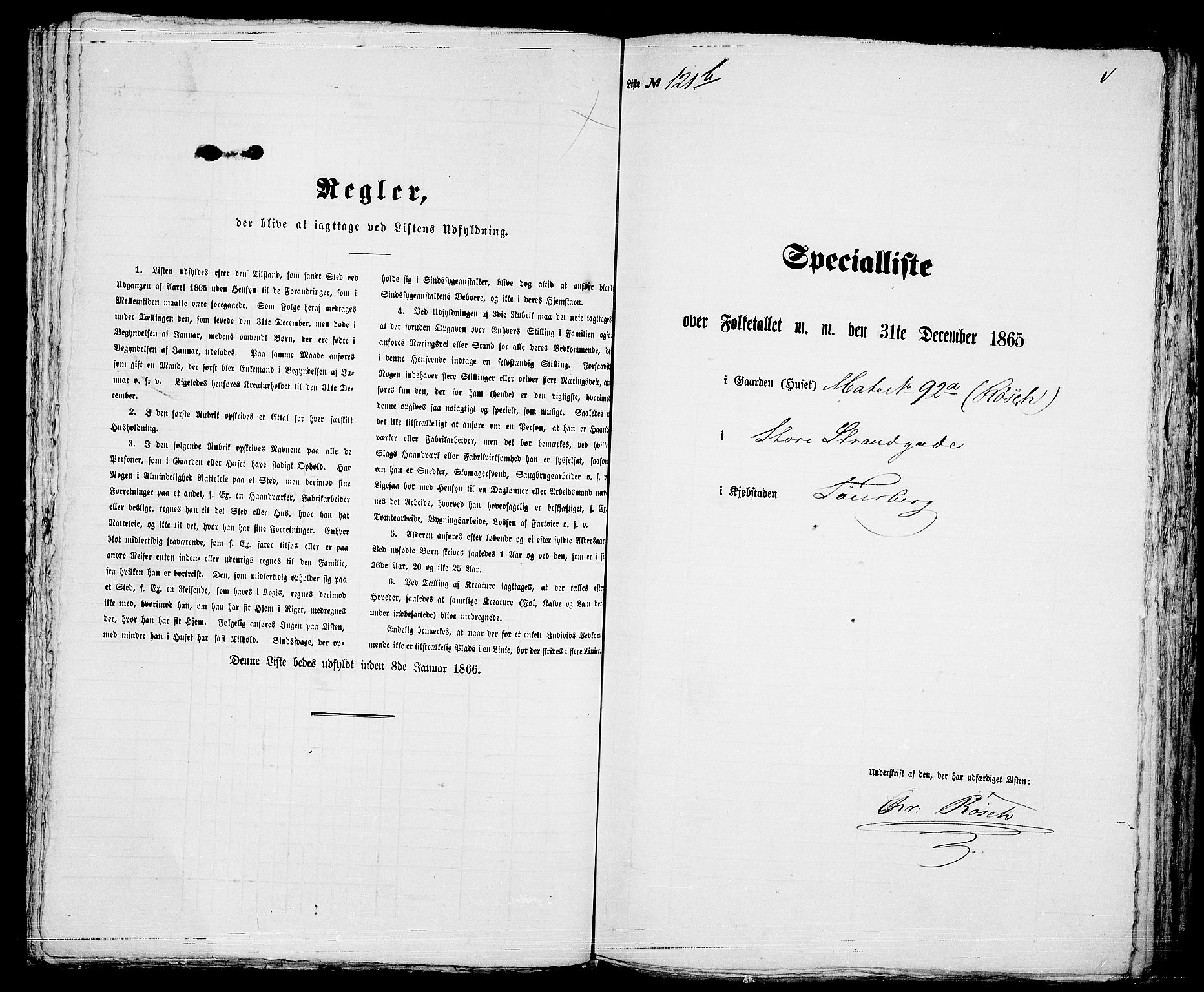 RA, 1865 census for Tønsberg, 1865, p. 267