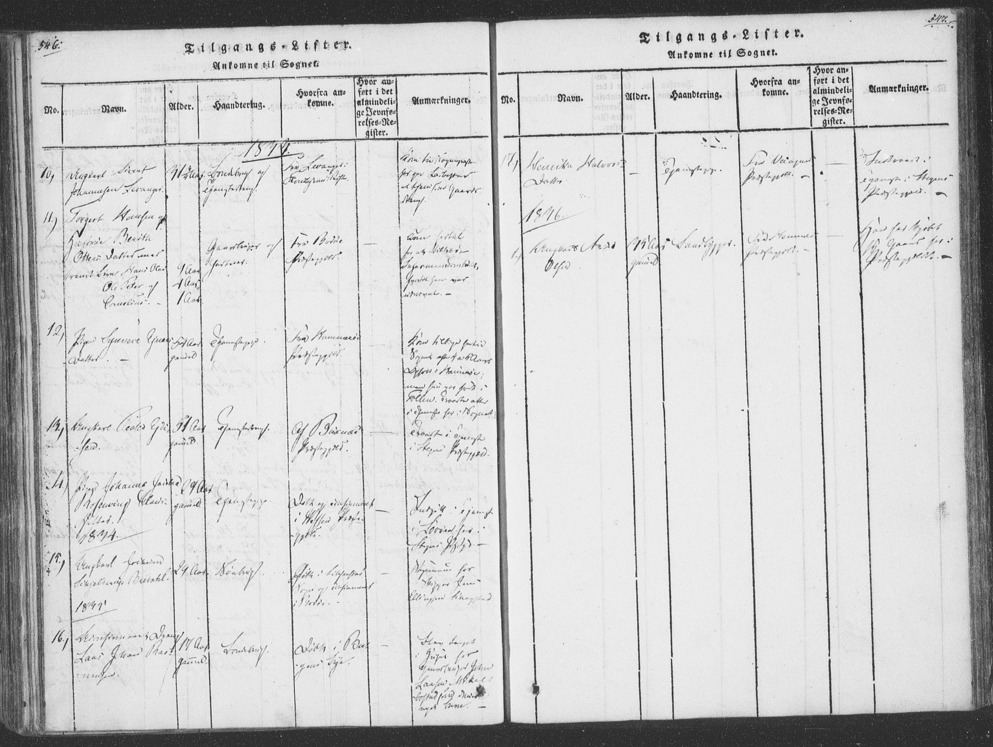 Ministerialprotokoller, klokkerbøker og fødselsregistre - Nordland, SAT/A-1459/855/L0798: Parish register (official) no. 855A06, 1821-1835, p. 546-547