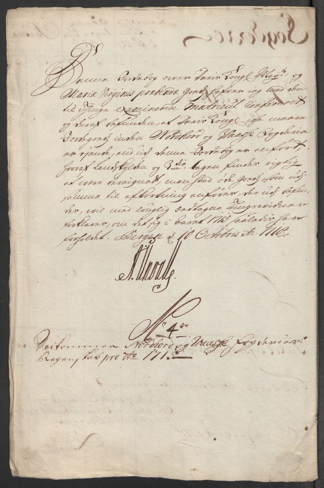 Rentekammeret inntil 1814, Reviderte regnskaper, Fogderegnskap, RA/EA-4092/R51/L3198: Fogderegnskap Nordhordland og Voss, 1715, p. 105