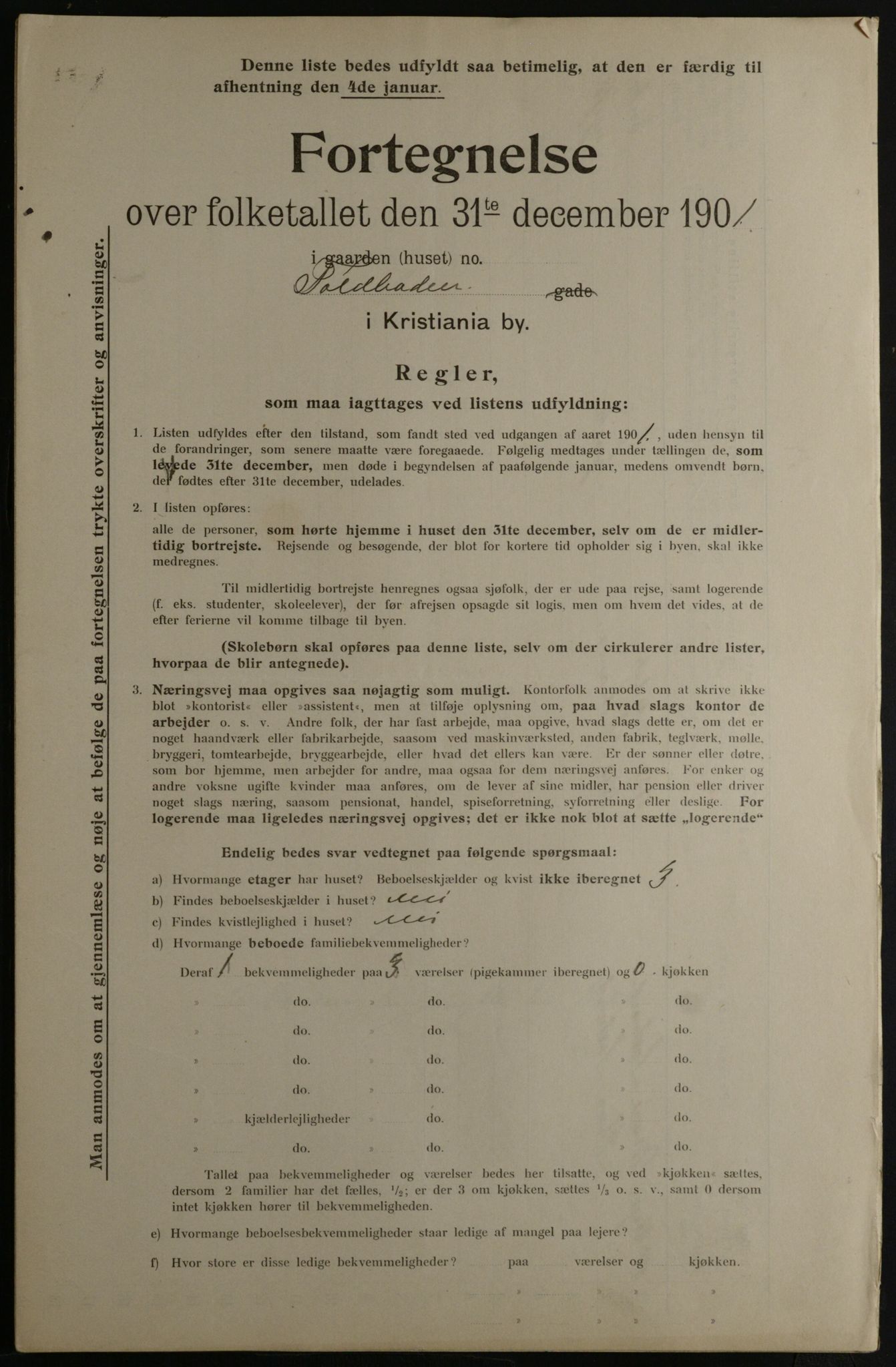 OBA, Municipal Census 1901 for Kristiania, 1901, p. 17320
