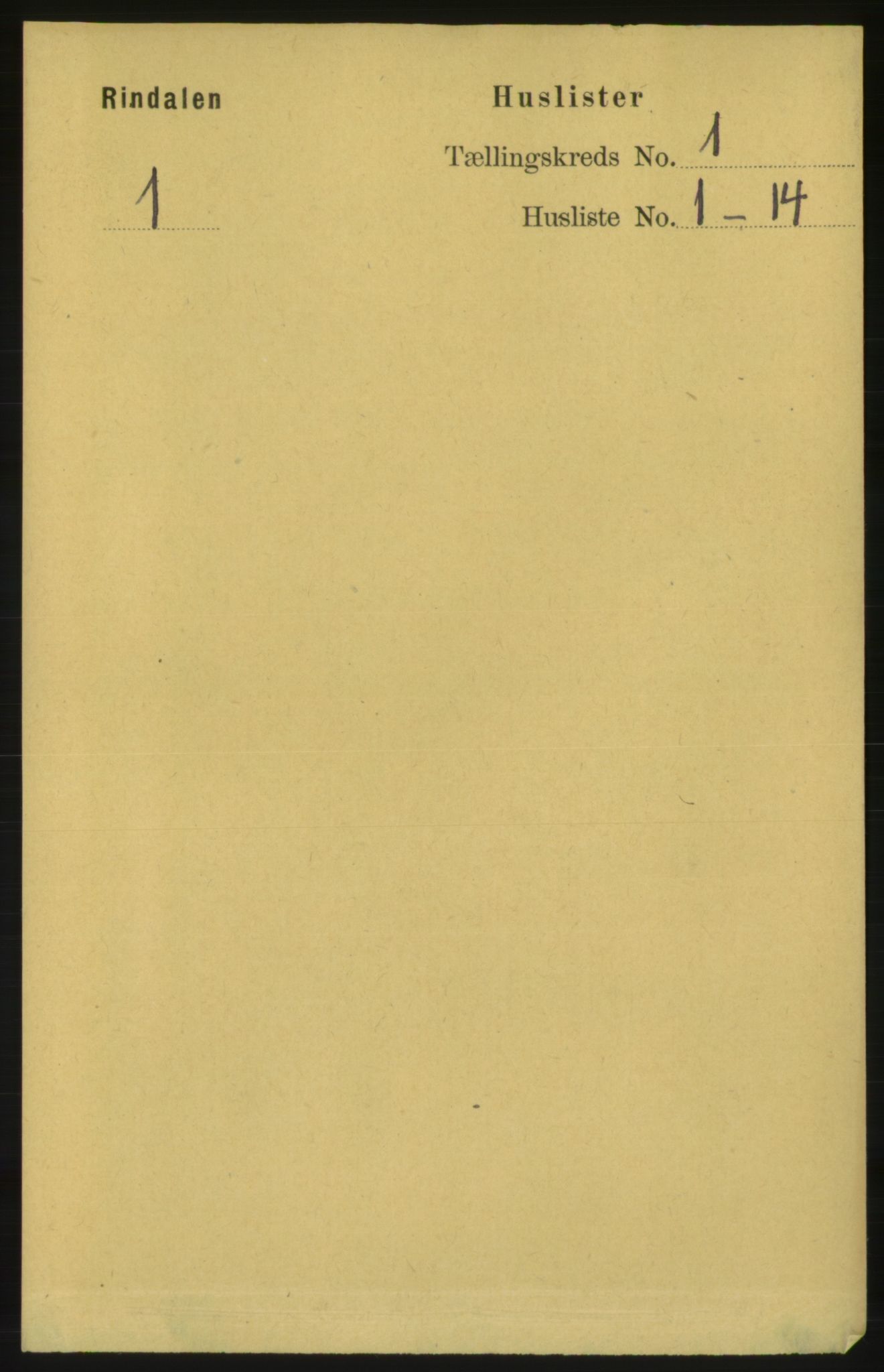 RA, 1891 census for 1567 Rindal, 1891, p. 23