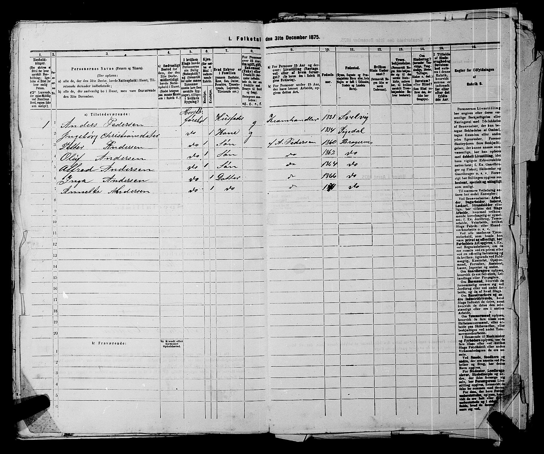 SAKO, 1875 census for 0602 Drammen, 1875, p. 517