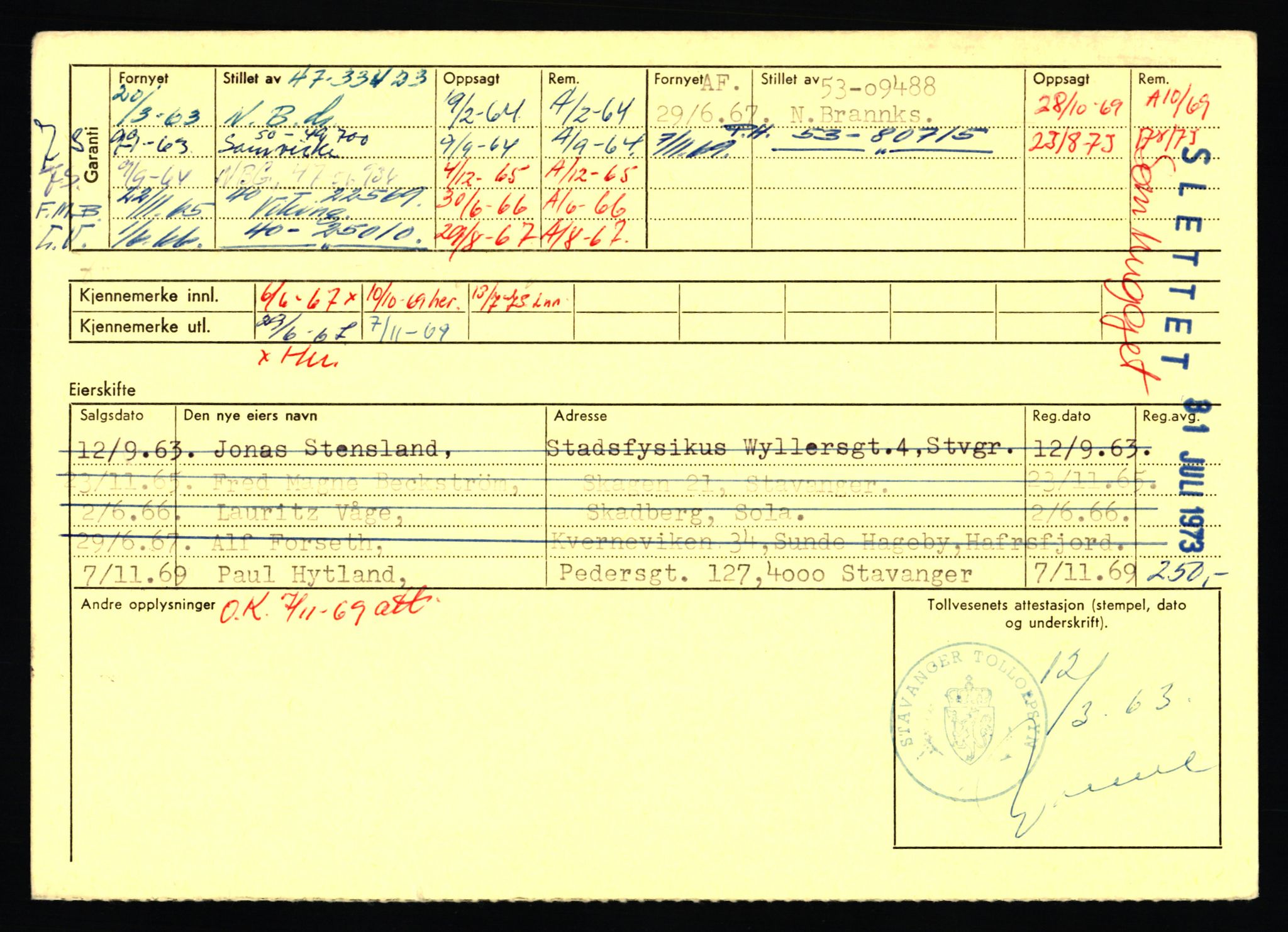 Stavanger trafikkstasjon, AV/SAST-A-101942/0/F/L0019: L-10500 - L-10999, 1930-1971, p. 856