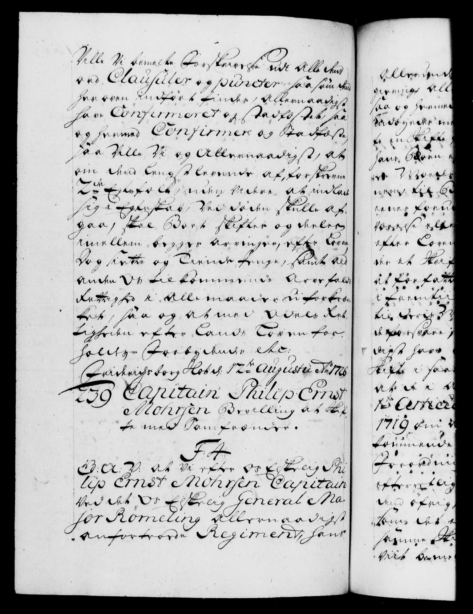 Danske Kanselli 1572-1799, AV/RA-EA-3023/F/Fc/Fca/Fcaa/L0025: Norske registre, 1726-1728, p. 171b