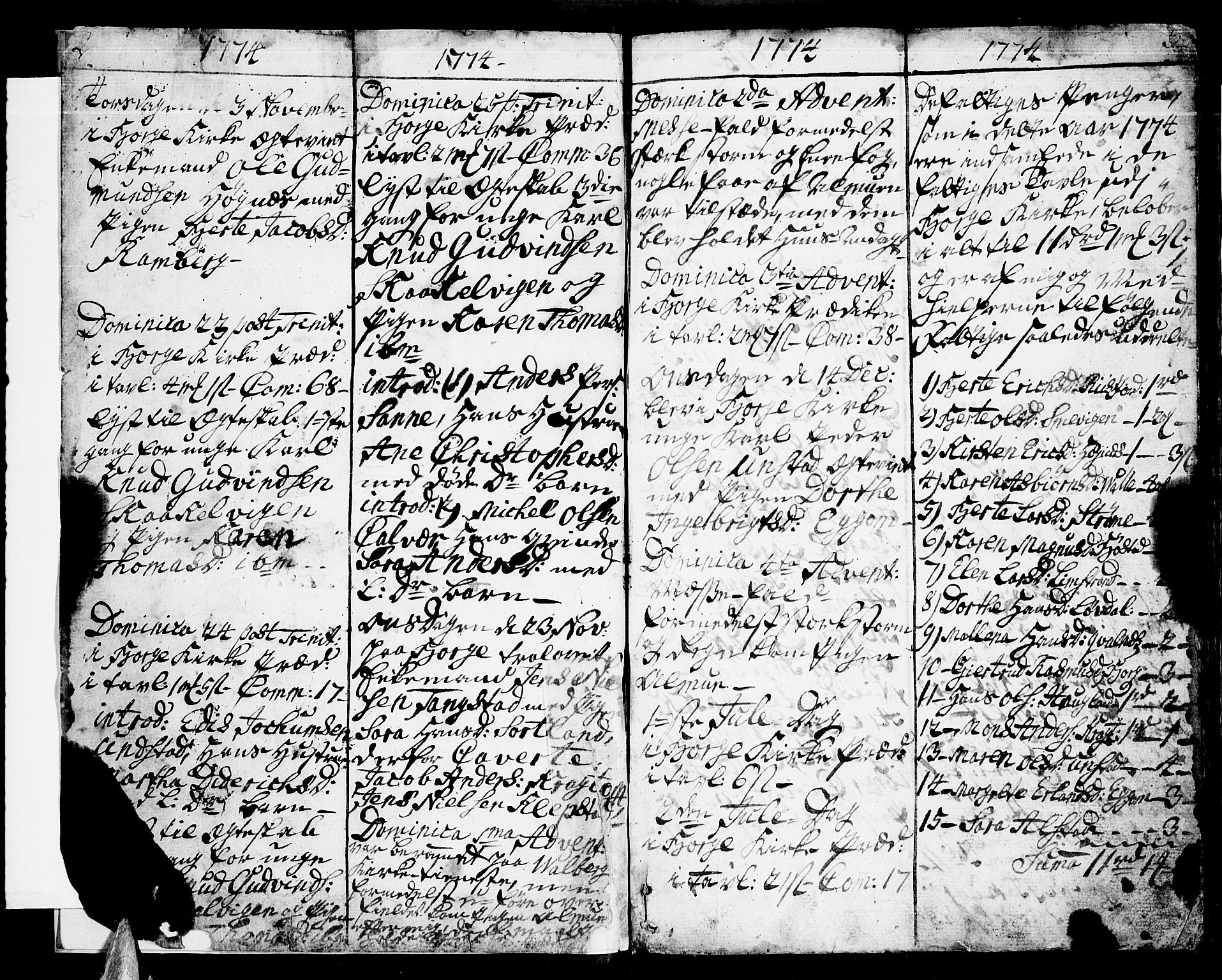 Ministerialprotokoller, klokkerbøker og fødselsregistre - Nordland, SAT/A-1459/880/L1128: Parish register (official) no. 880A02, 1774-1795, p. 2-3