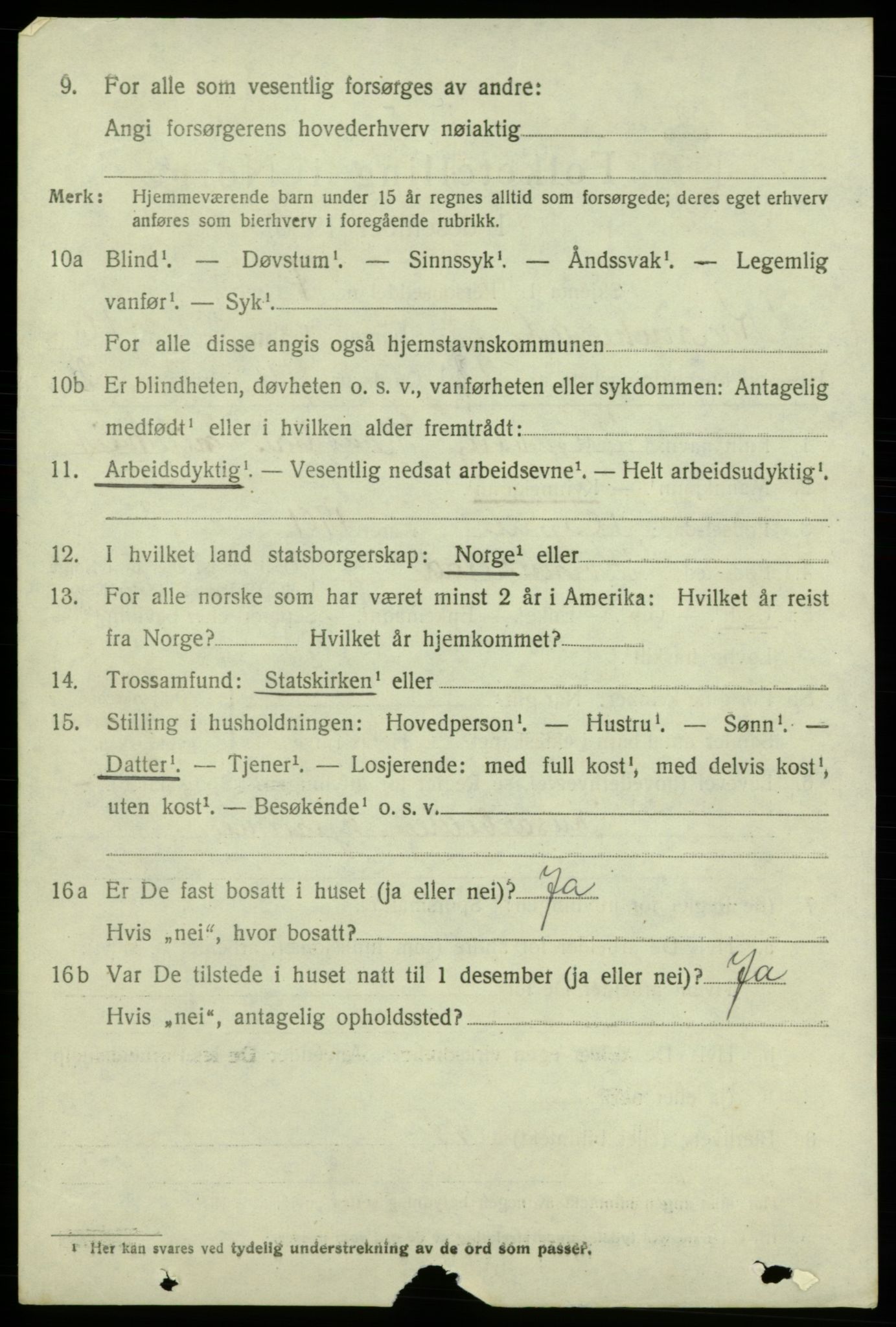 SAB, 1920 census for Kvinnherad, 1920, p. 10423