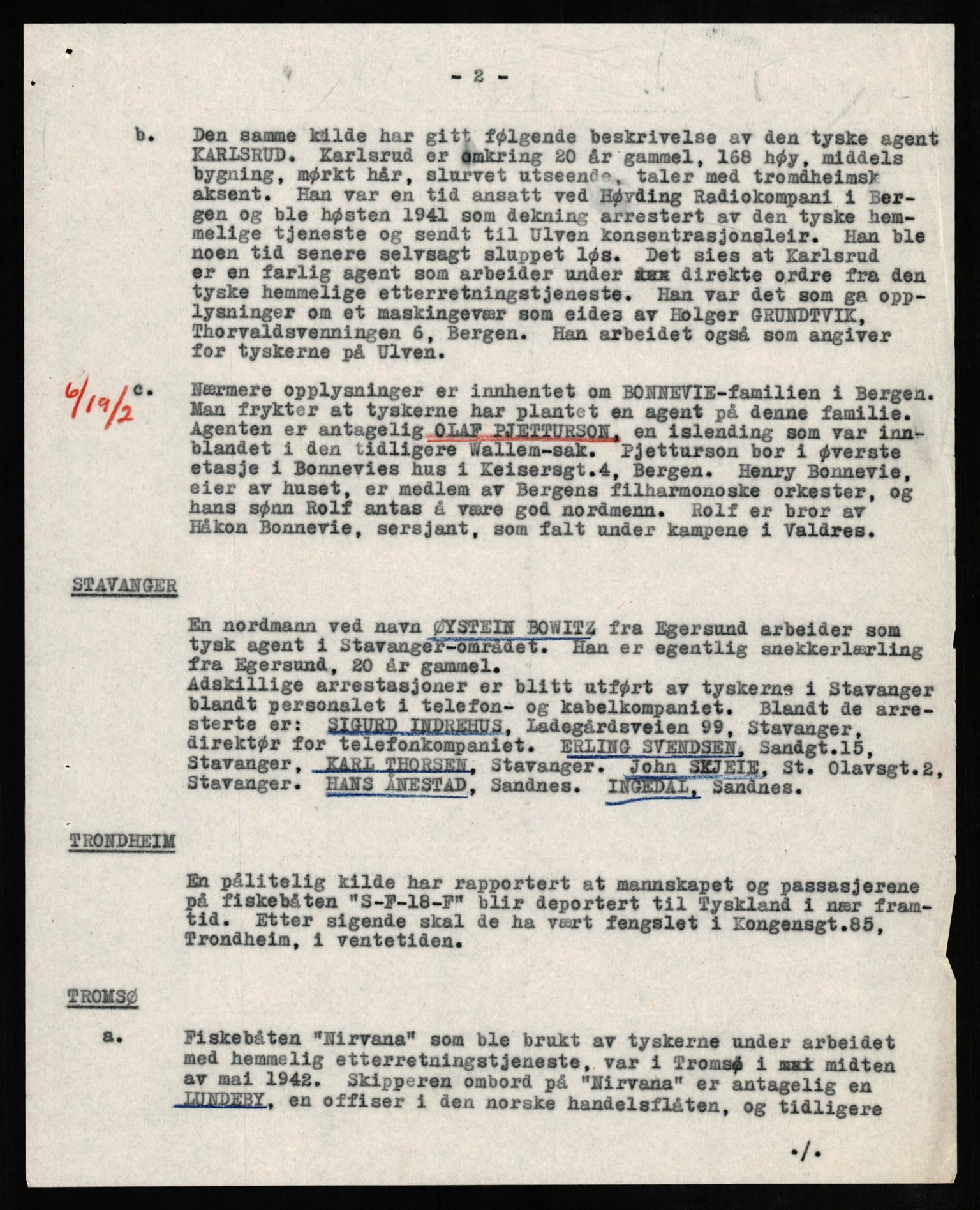 Forsvaret, Forsvarets overkommando II, AV/RA-RAFA-3915/D/Db/L0010: CI Questionaires. Tyske okkupasjonsstyrker i Norge. Tyskere., 1945-1946, p. 169