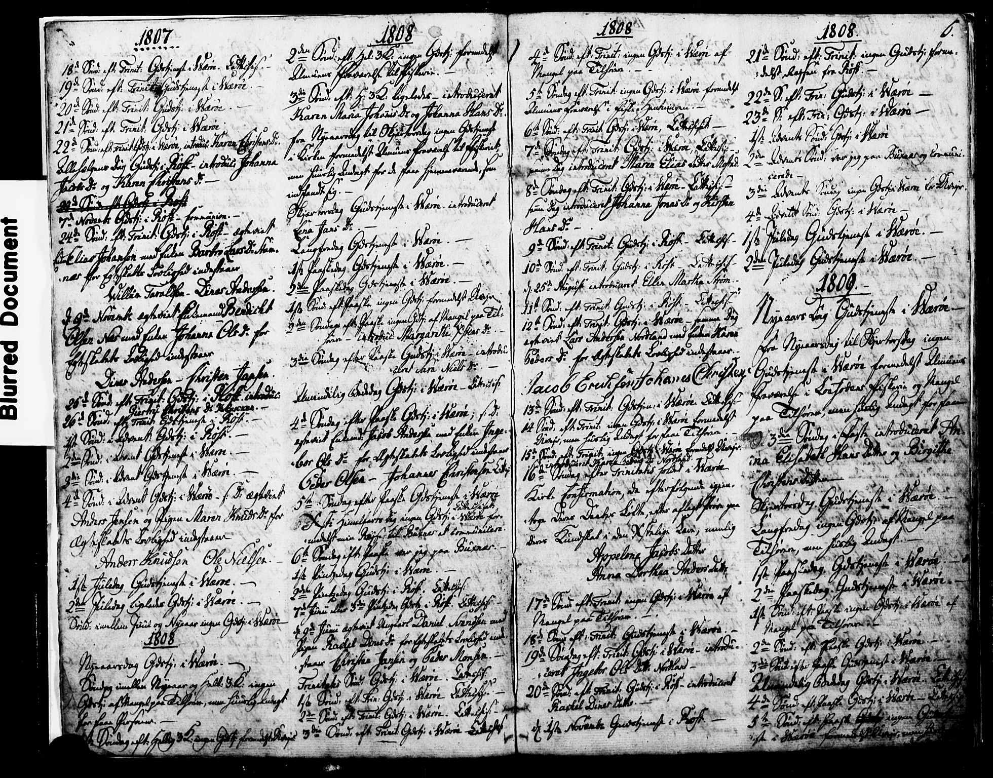 Ministerialprotokoller, klokkerbøker og fødselsregistre - Nordland, SAT/A-1459/807/L0119: Parish register (official) no. 807A02, 1800-1821, p. 6