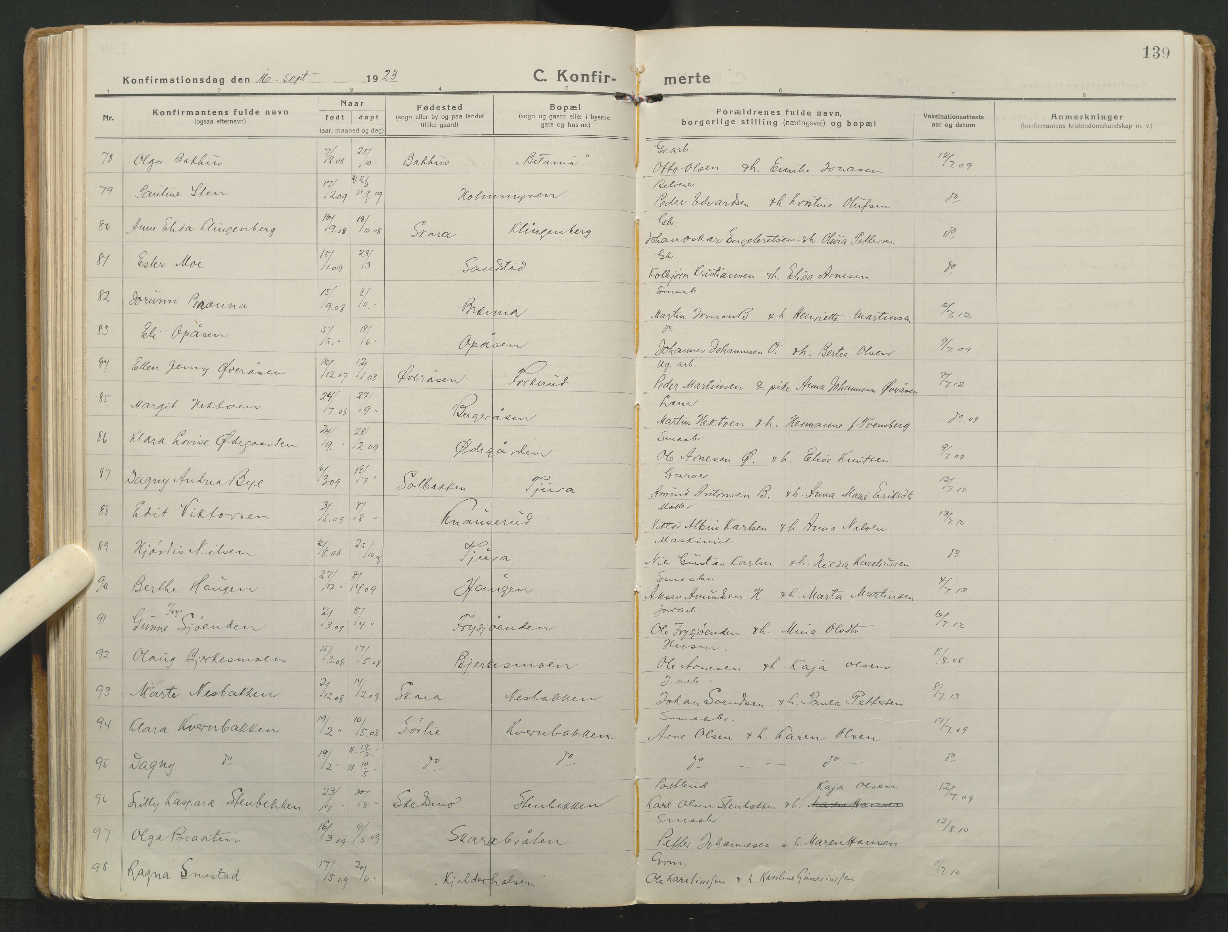 Grue prestekontor, AV/SAH-PREST-036/H/Ha/Haa/L0018: Parish register (official) no. 18, 1923-1940, p. 139