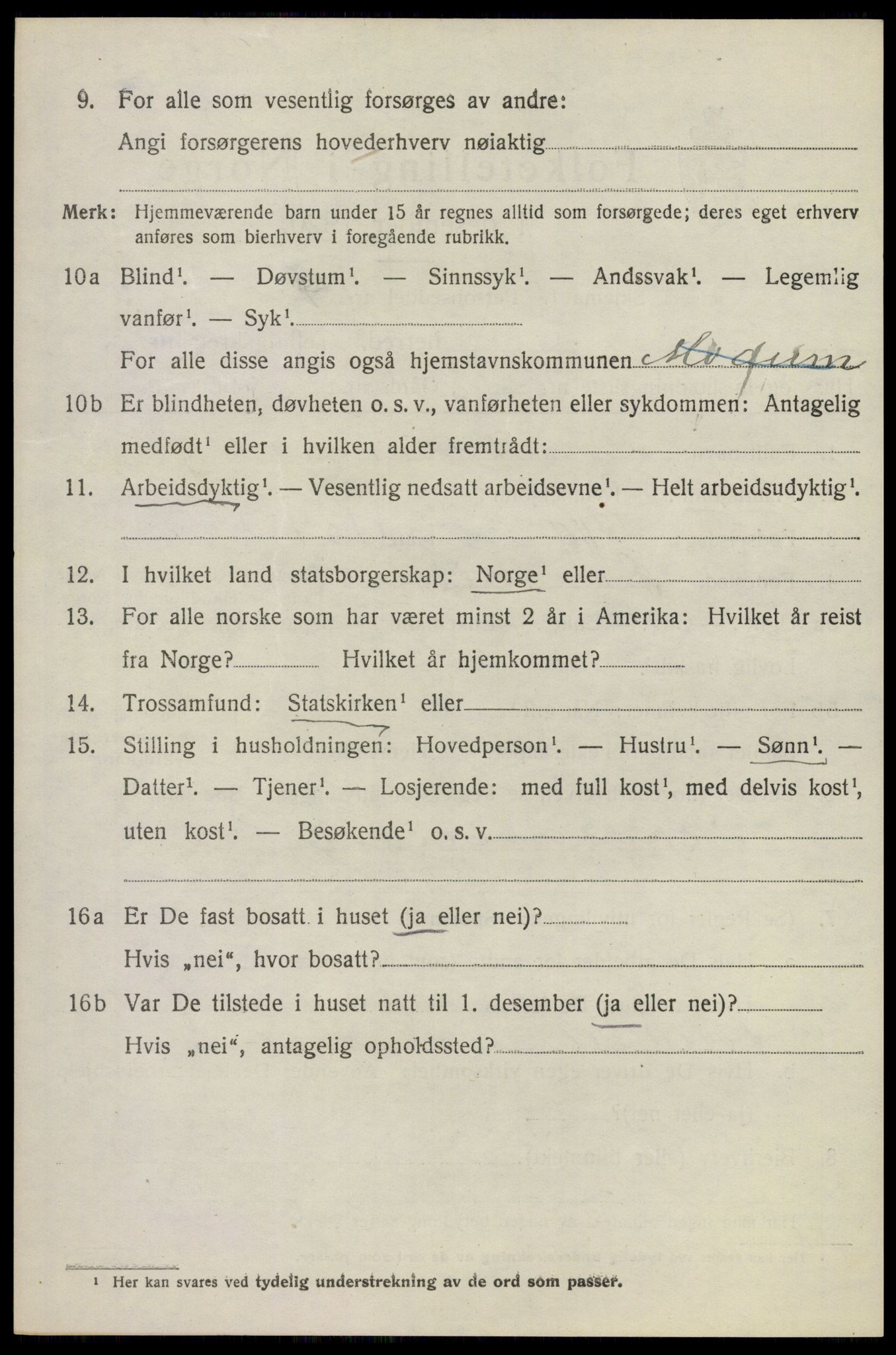 SAKO, 1920 census for Modum, 1920, p. 10014