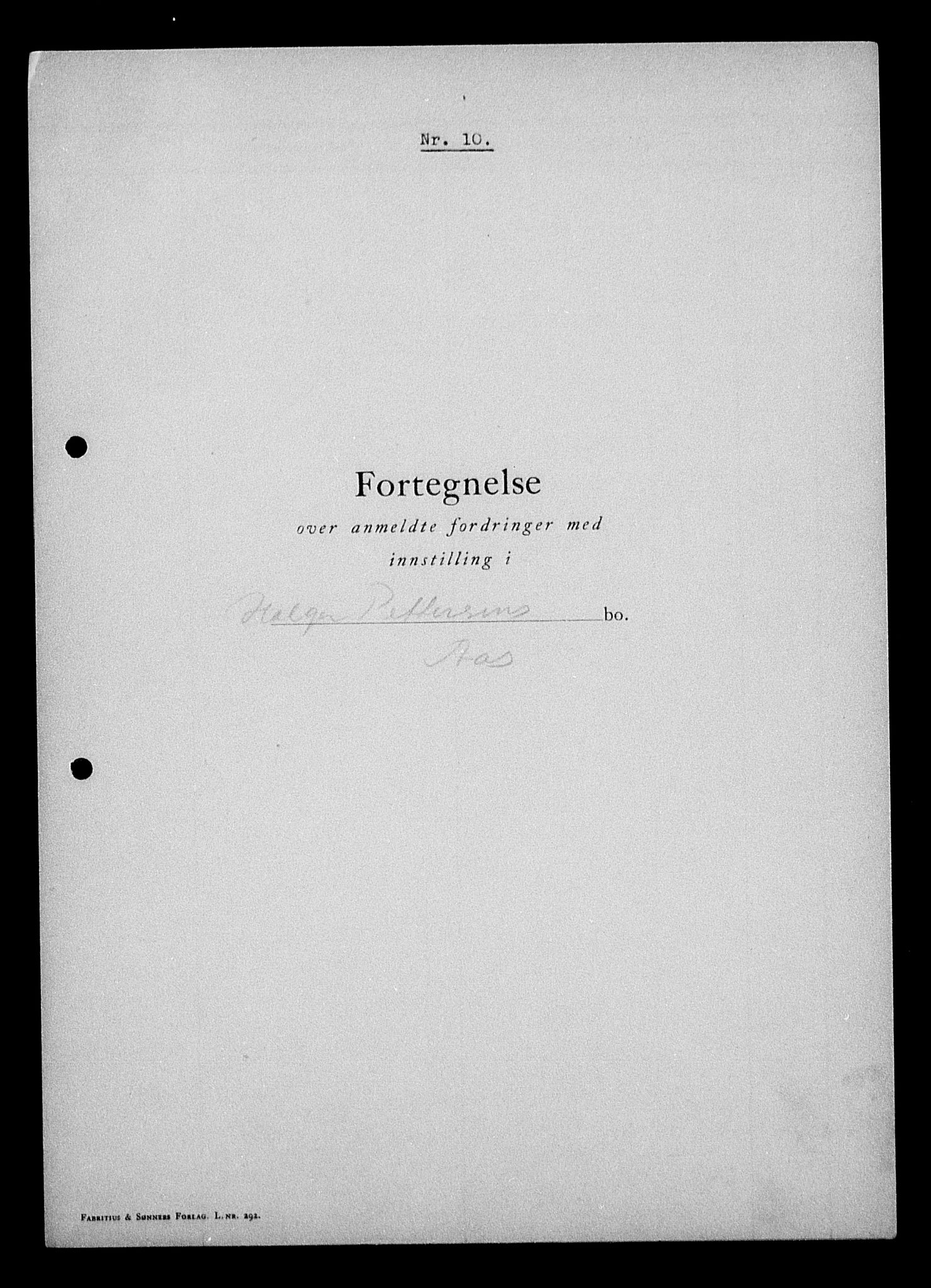 Justisdepartementet, Tilbakeføringskontoret for inndratte formuer, AV/RA-S-1564/H/Hc/Hcc/L0968: --, 1945-1947, p. 613