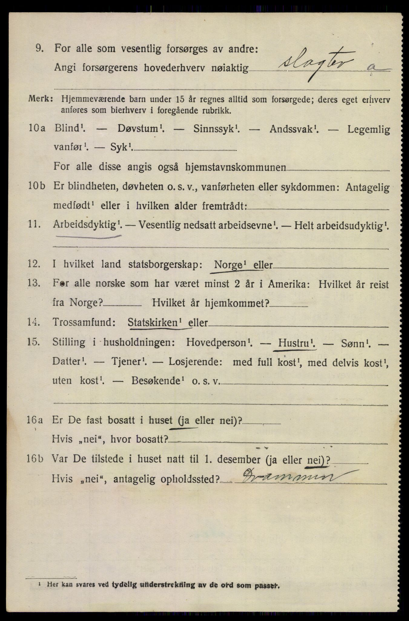 SAKO, 1920 census for Sandeherred, 1920, p. 20187
