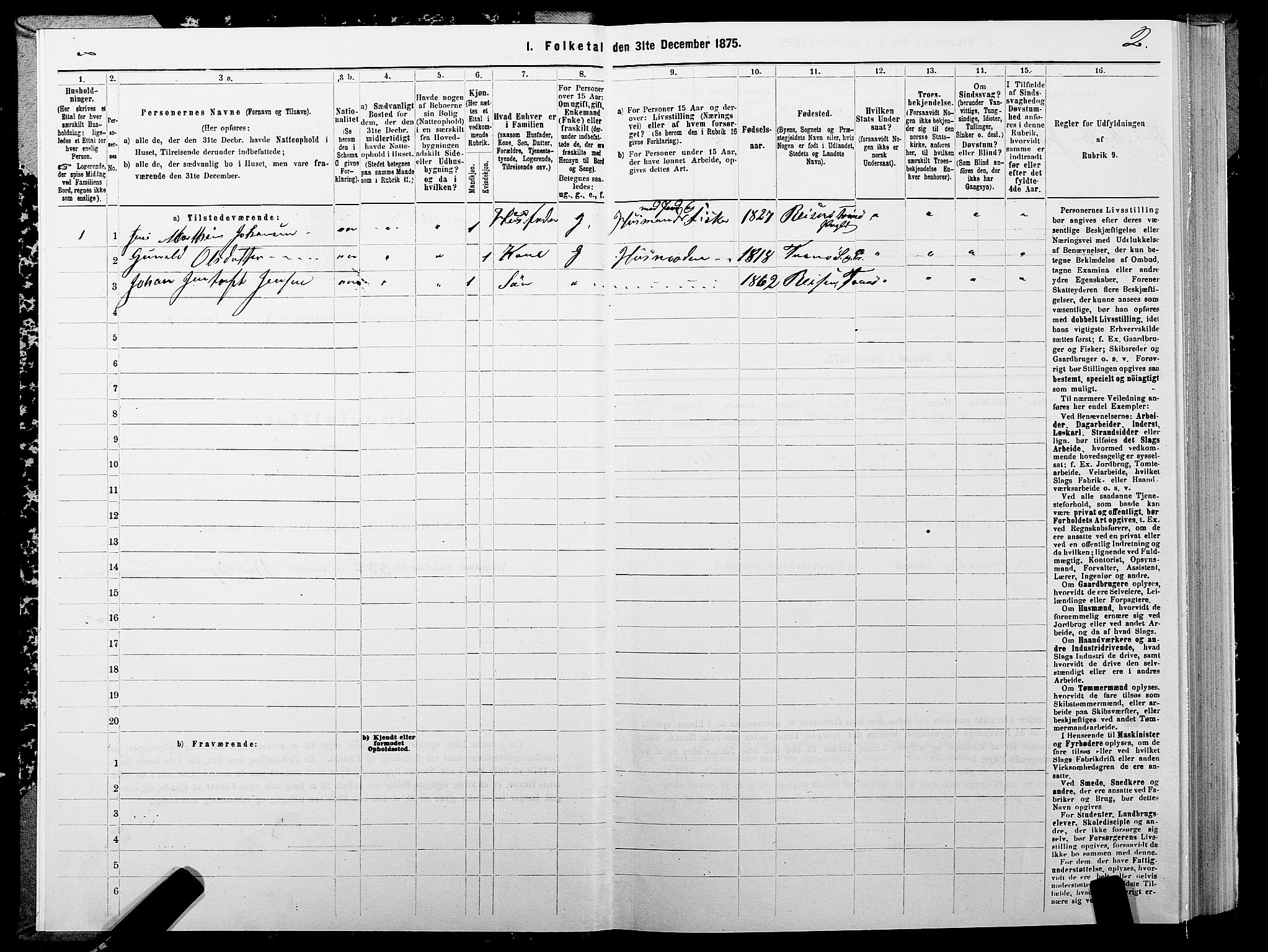 SATØ, 1875 census for 1927P Tranøy, 1875, p. 2002