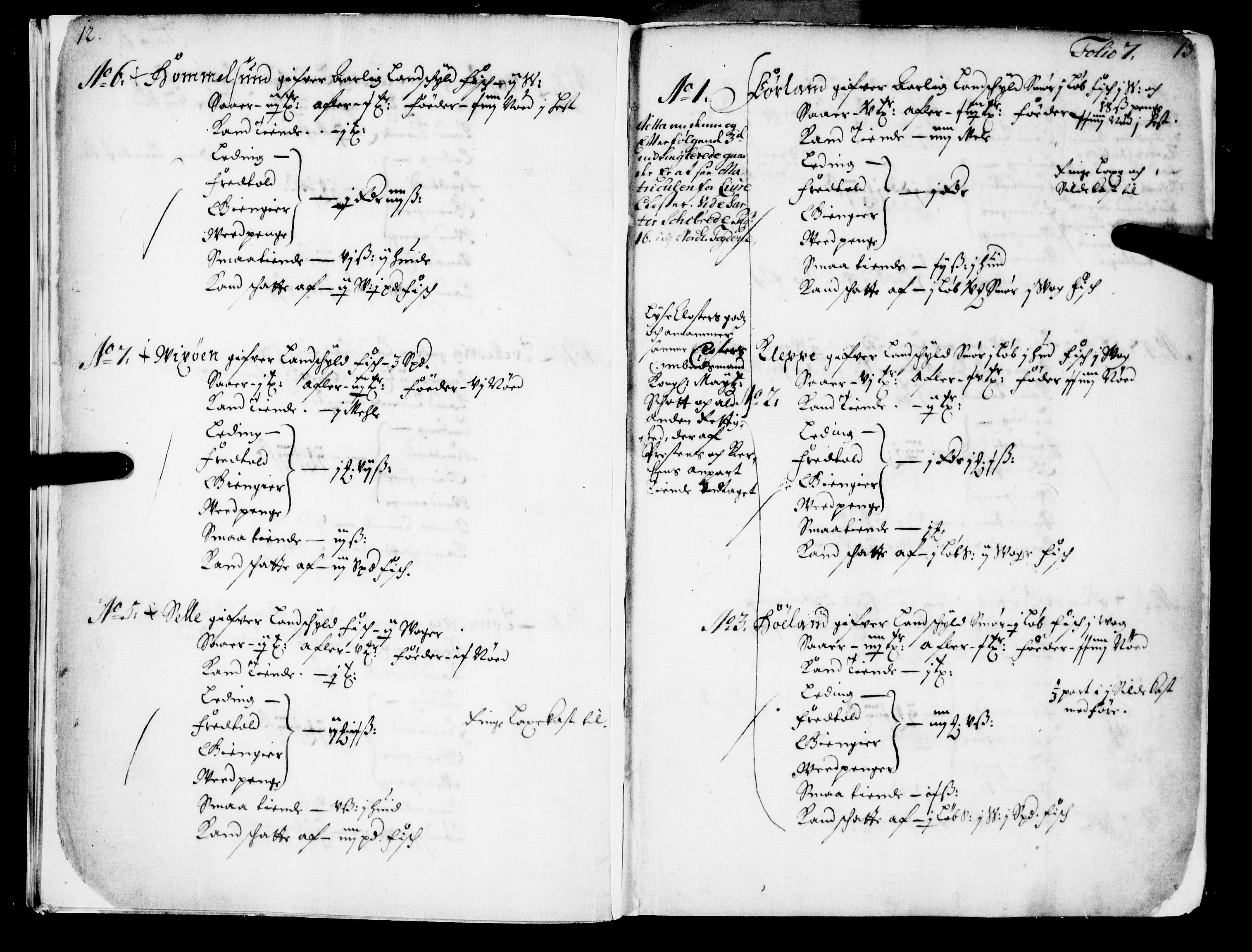 Rentekammeret inntil 1814, Realistisk ordnet avdeling, AV/RA-EA-4070/N/Nb/Nba/L0039: Nordhordland fogderi, 1667, p. 6b-7a