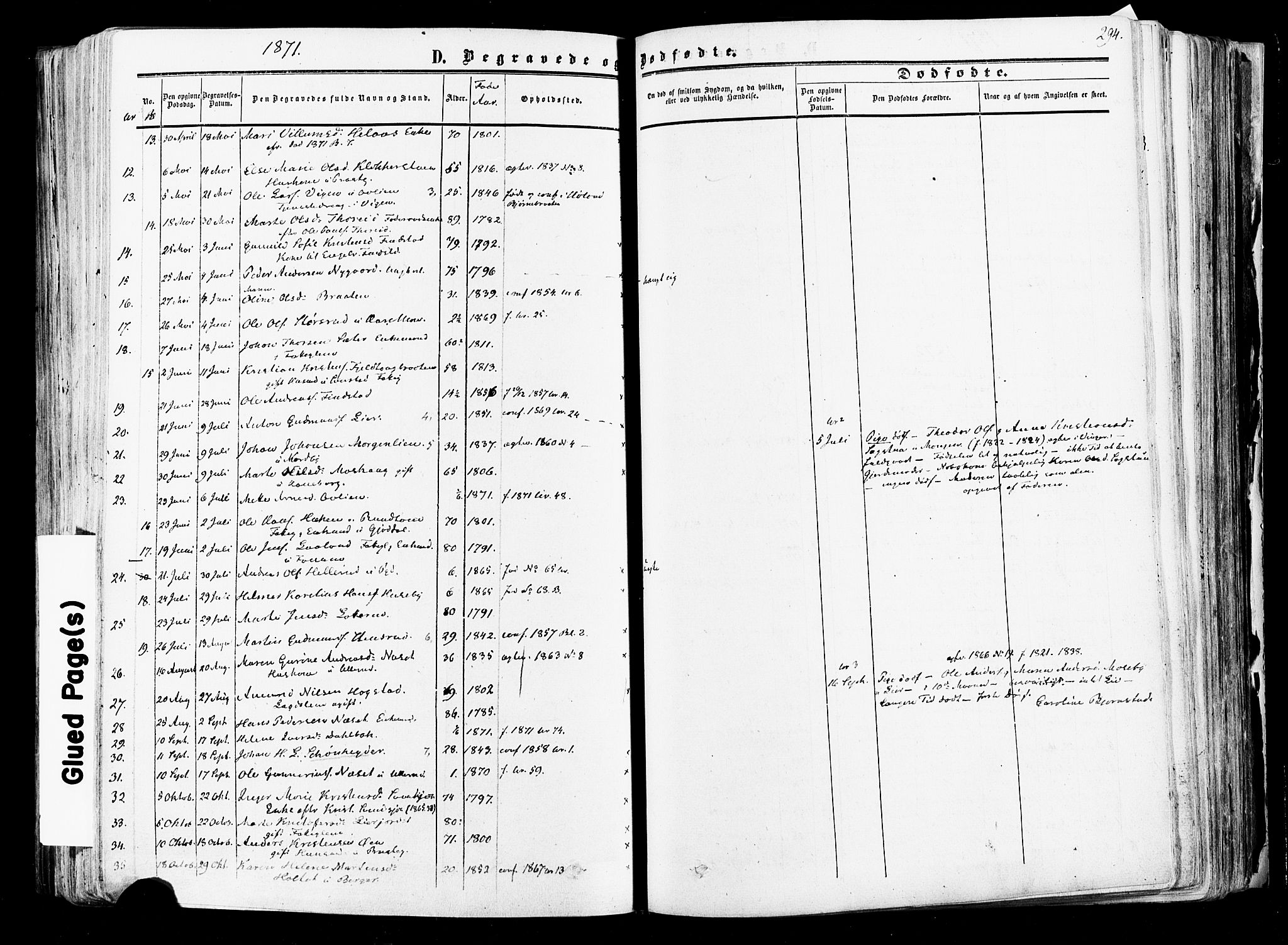 Aurskog prestekontor Kirkebøker, AV/SAO-A-10304a/F/Fa/L0007: Parish register (official) no. I 7, 1854-1877, p. 294