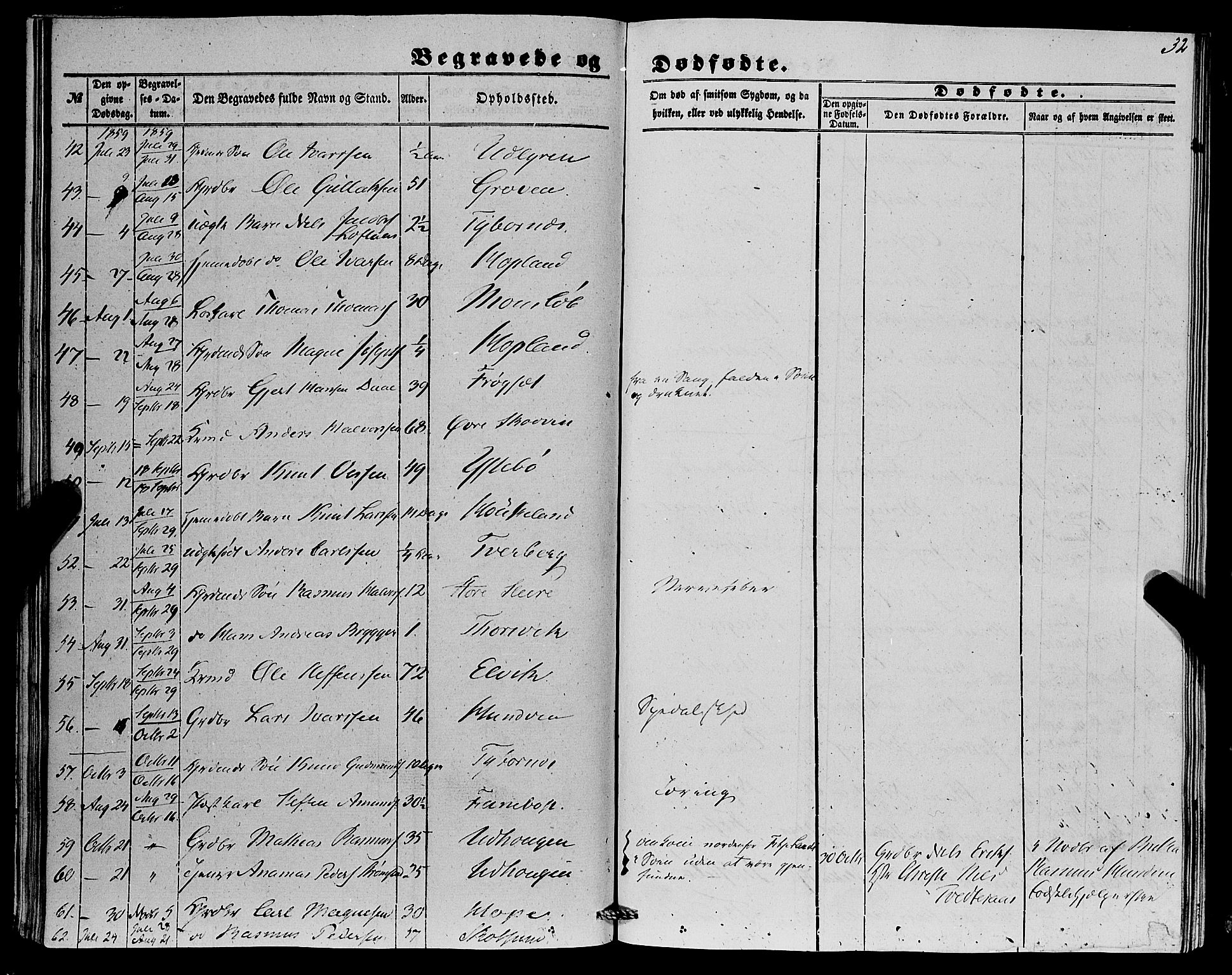 Lindås Sokneprestembete, AV/SAB-A-76701/H/Haa/Haaa/L0015: Parish register (official) no. A 15, 1848-1862, p. 32