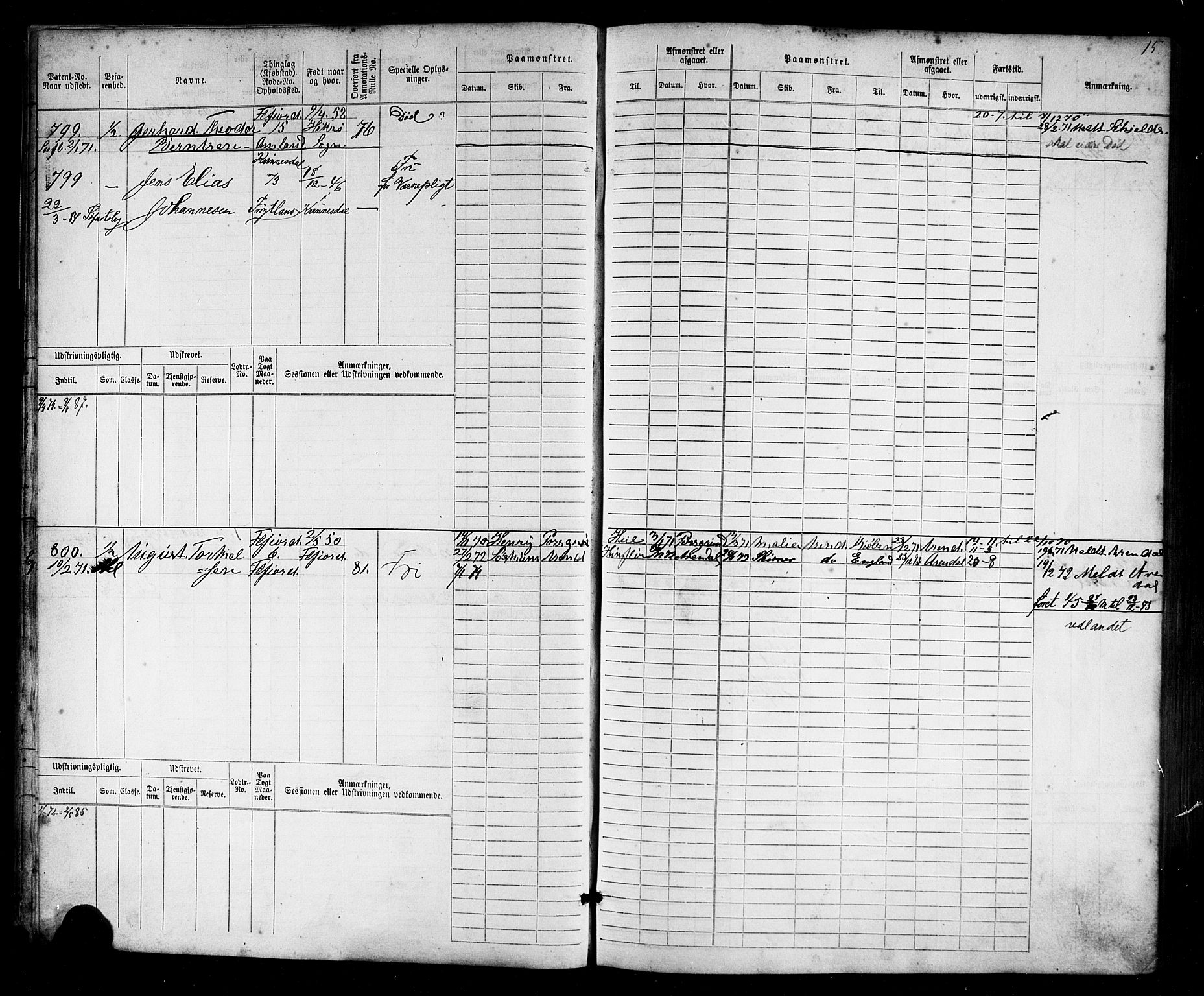 Flekkefjord mønstringskrets, AV/SAK-2031-0018/F/Fb/L0009: Hovedrulle nr 771-1533, Æ-6, 1868-1900, p. 16