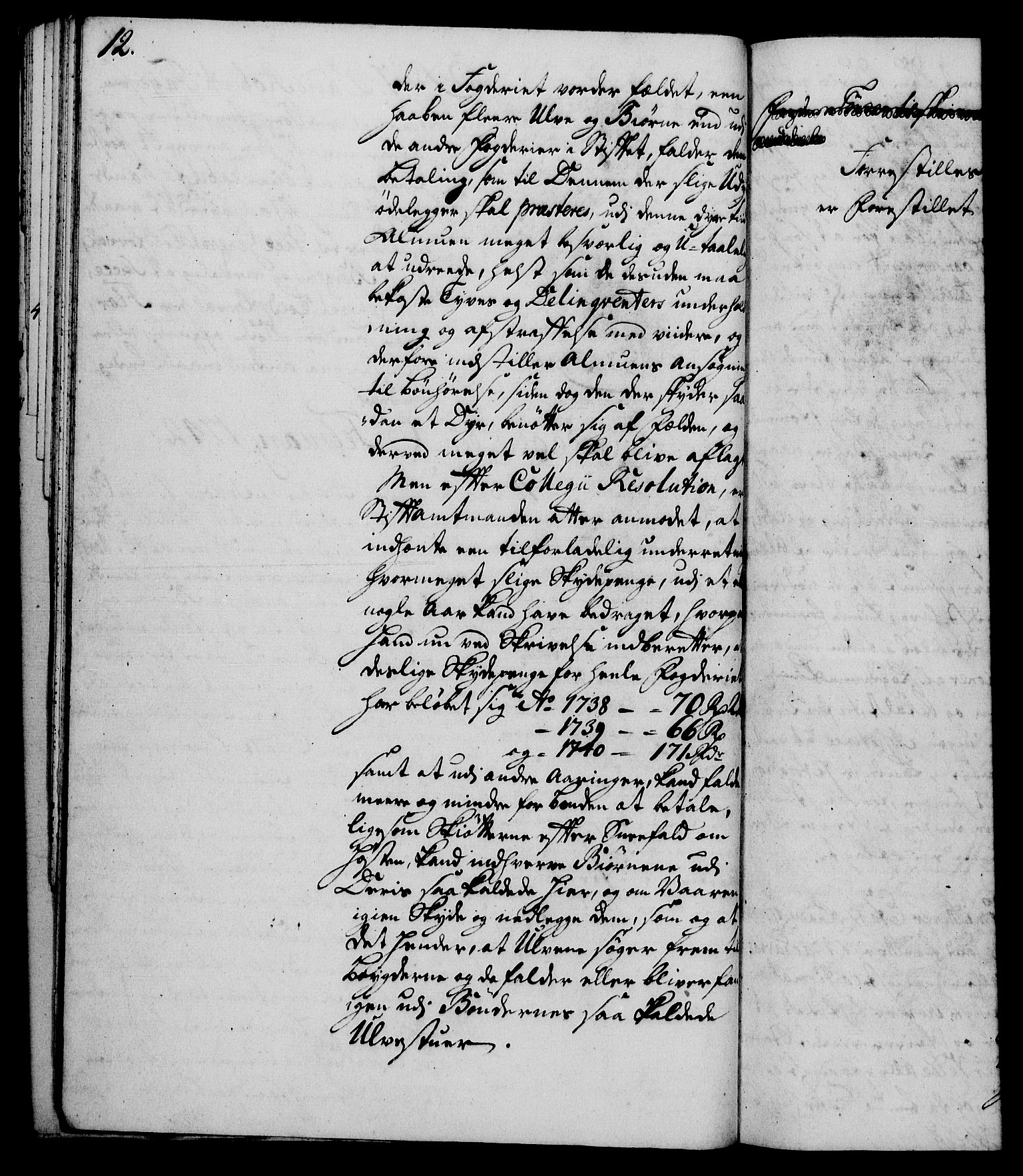 Rentekammeret, Kammerkanselliet, RA/EA-3111/G/Gh/Gha/L0024: Norsk ekstraktmemorialprotokoll (merket RK 53.69), 1742-1743, p. 12