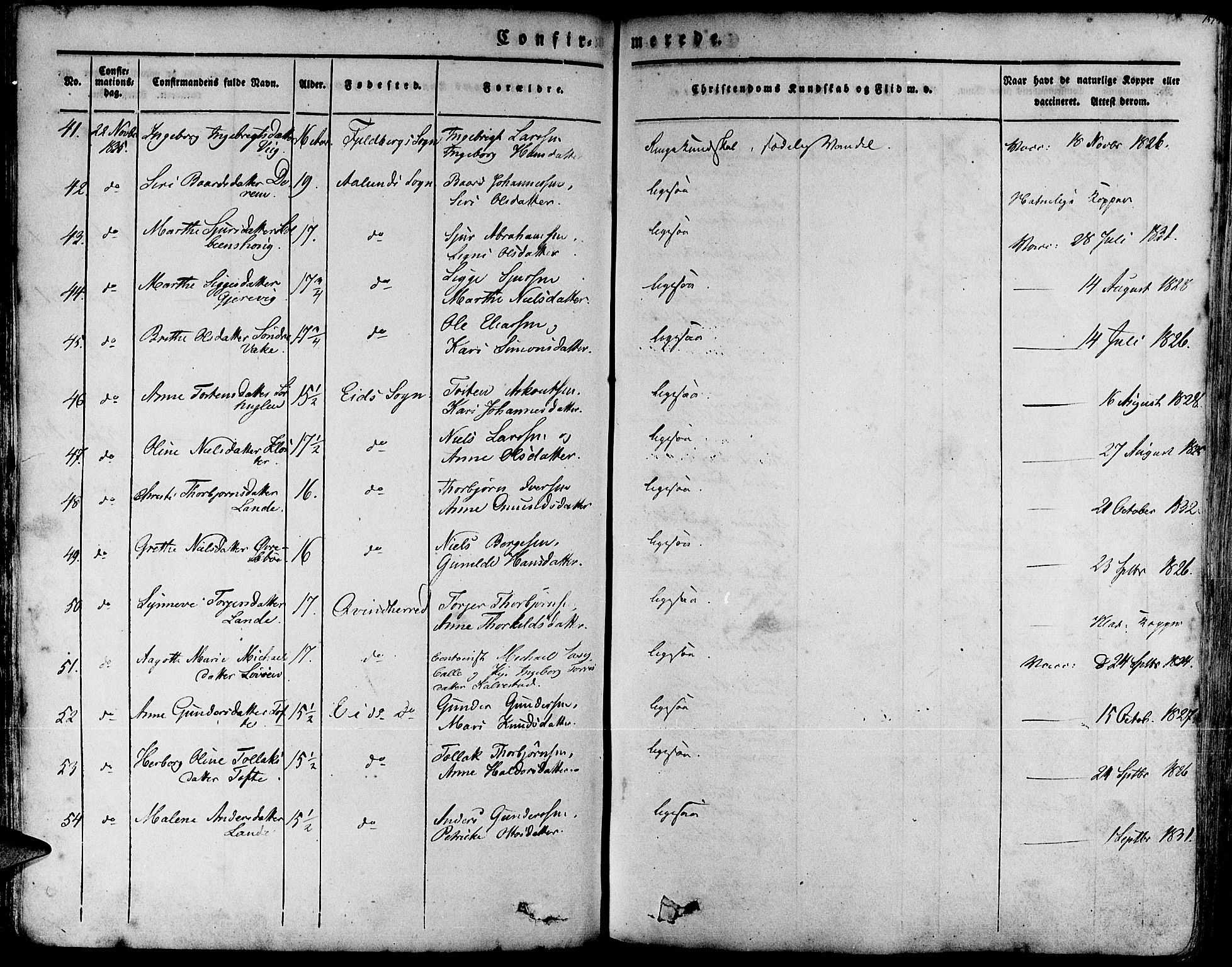Fjelberg sokneprestembete, SAB/A-75201/H/Haa: Parish register (official) no. A 6, 1835-1851, p. 157
