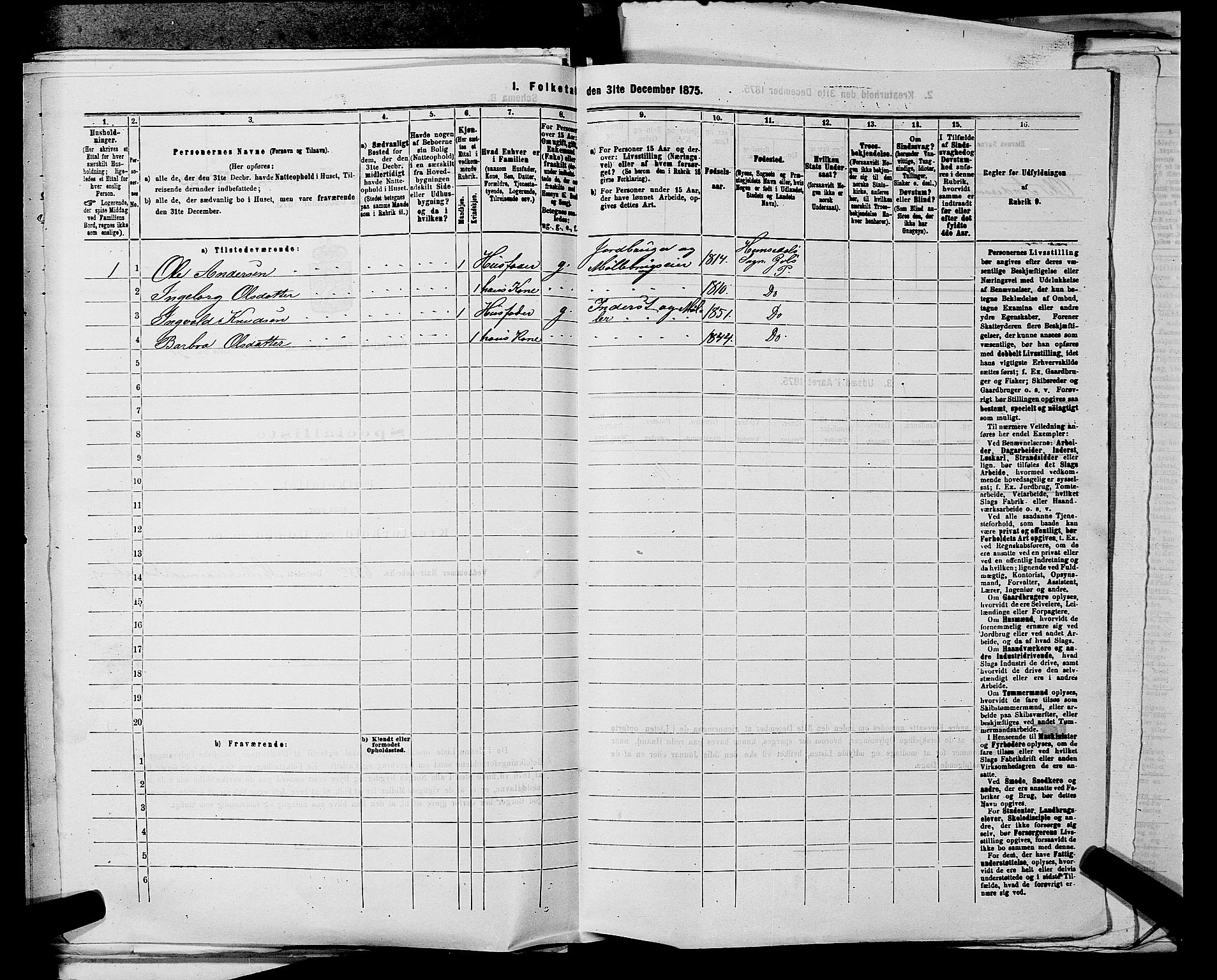 SAKO, 1875 census for 0617P Gol, 1875, p. 1262