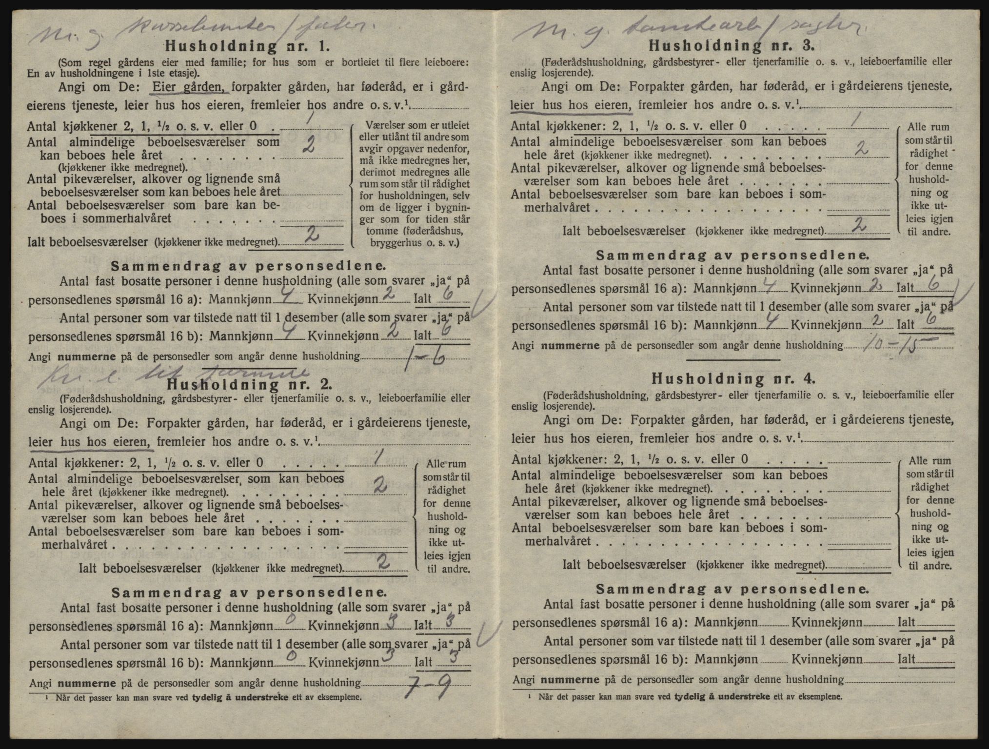 SAO, 1920 census for Glemmen, 1920, p. 876