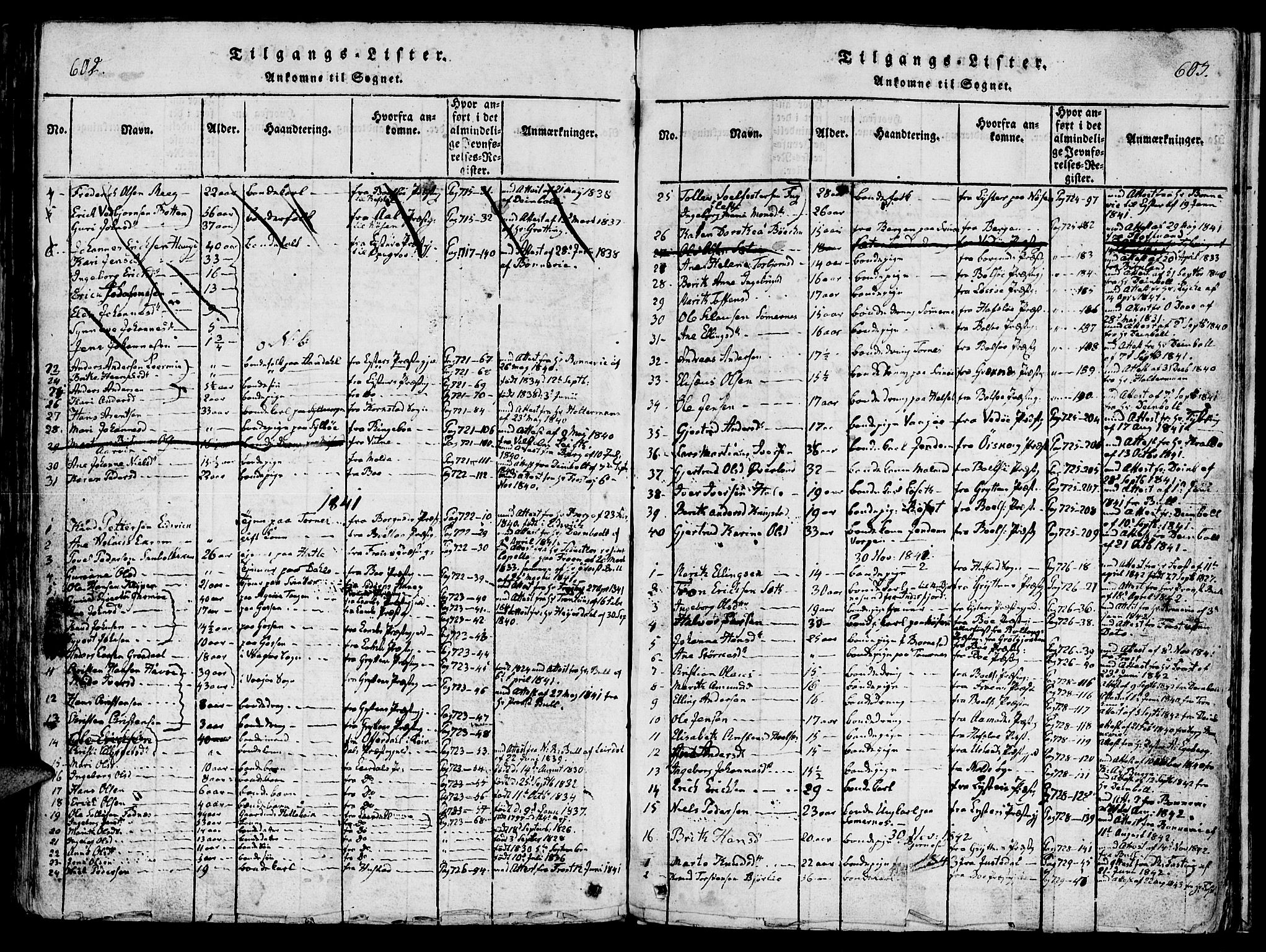 Ministerialprotokoller, klokkerbøker og fødselsregistre - Møre og Romsdal, AV/SAT-A-1454/565/L0747: Parish register (official) no. 565A01, 1817-1844, p. 602-603