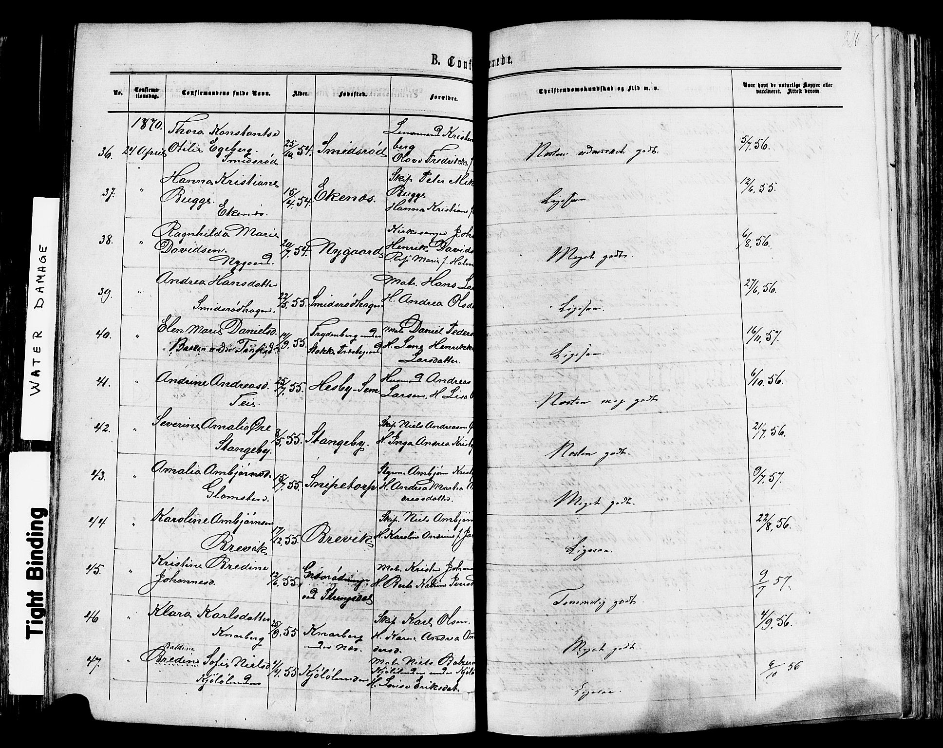 Nøtterøy kirkebøker, AV/SAKO-A-354/F/Fa/L0007: Parish register (official) no. I 7, 1865-1877, p. 216