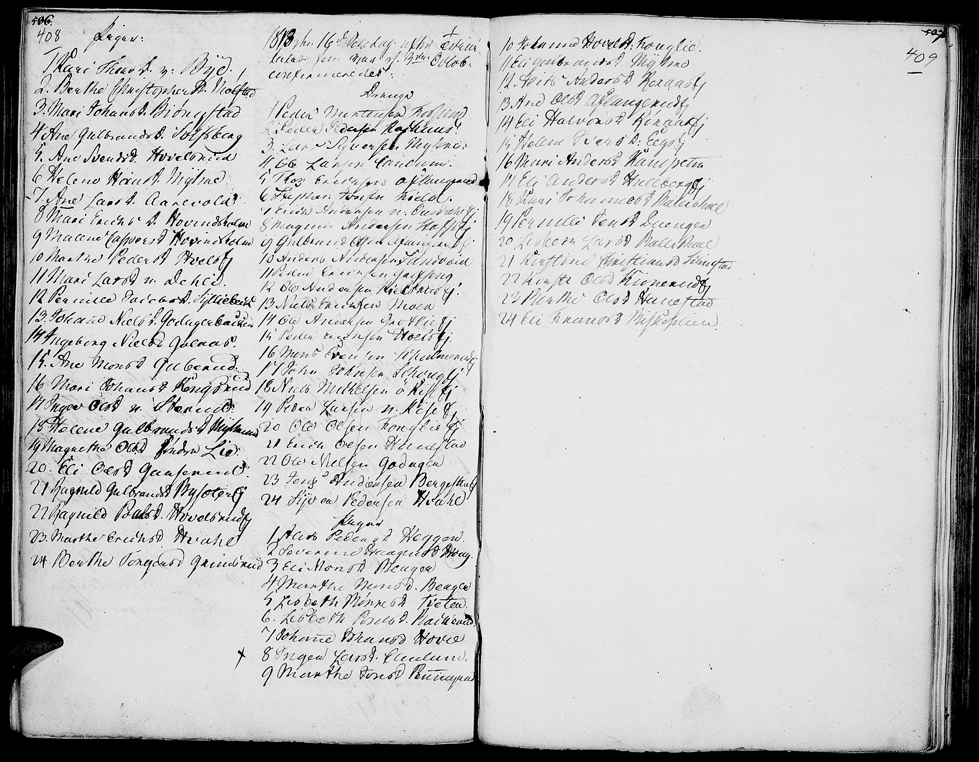 Nes prestekontor, Hedmark, SAH/PREST-020/K/Ka/L0001: Parish register (official) no. 1, 1802-1814, p. 408-409