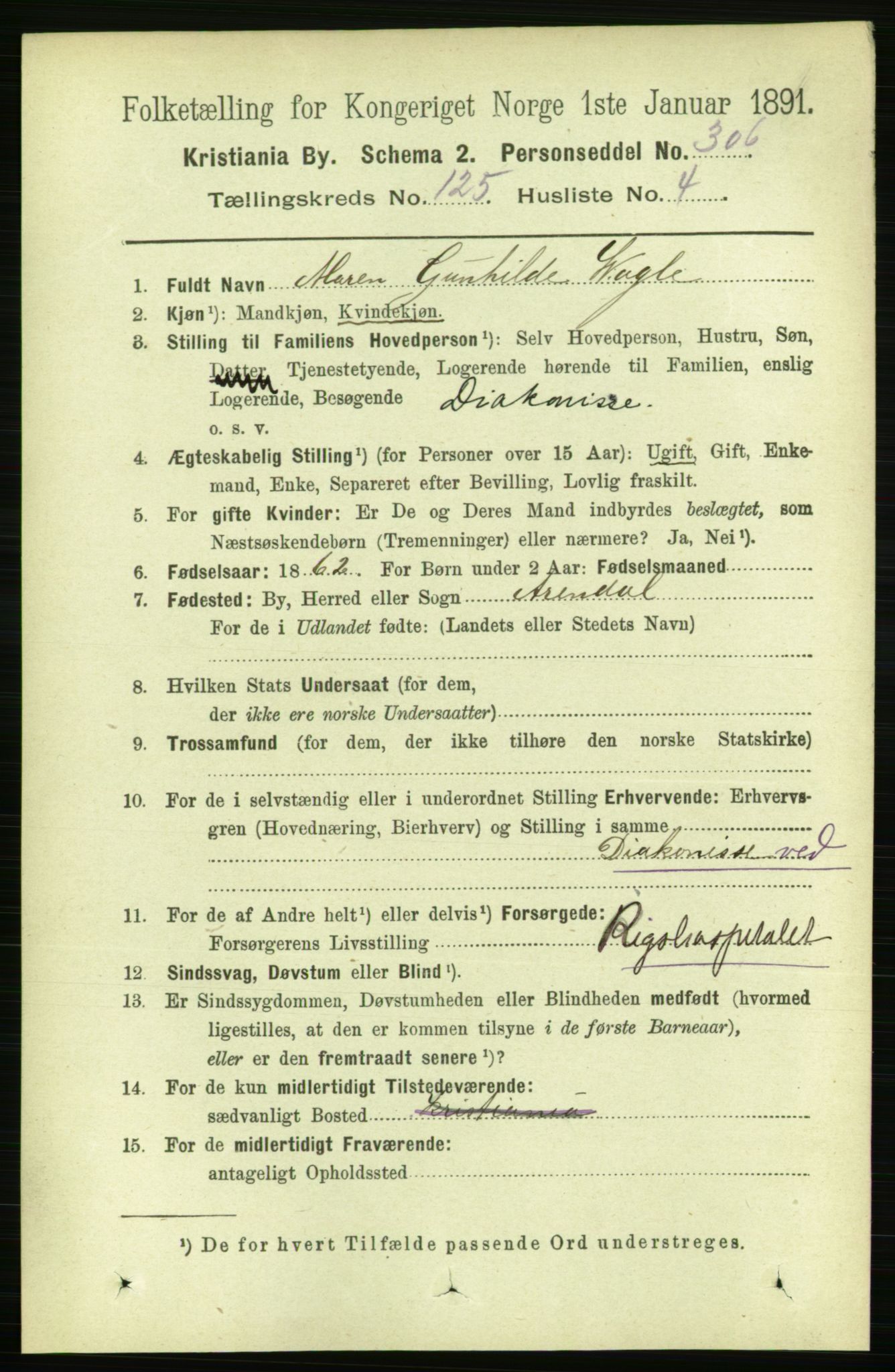 RA, 1891 census for 0301 Kristiania, 1891, p. 66744